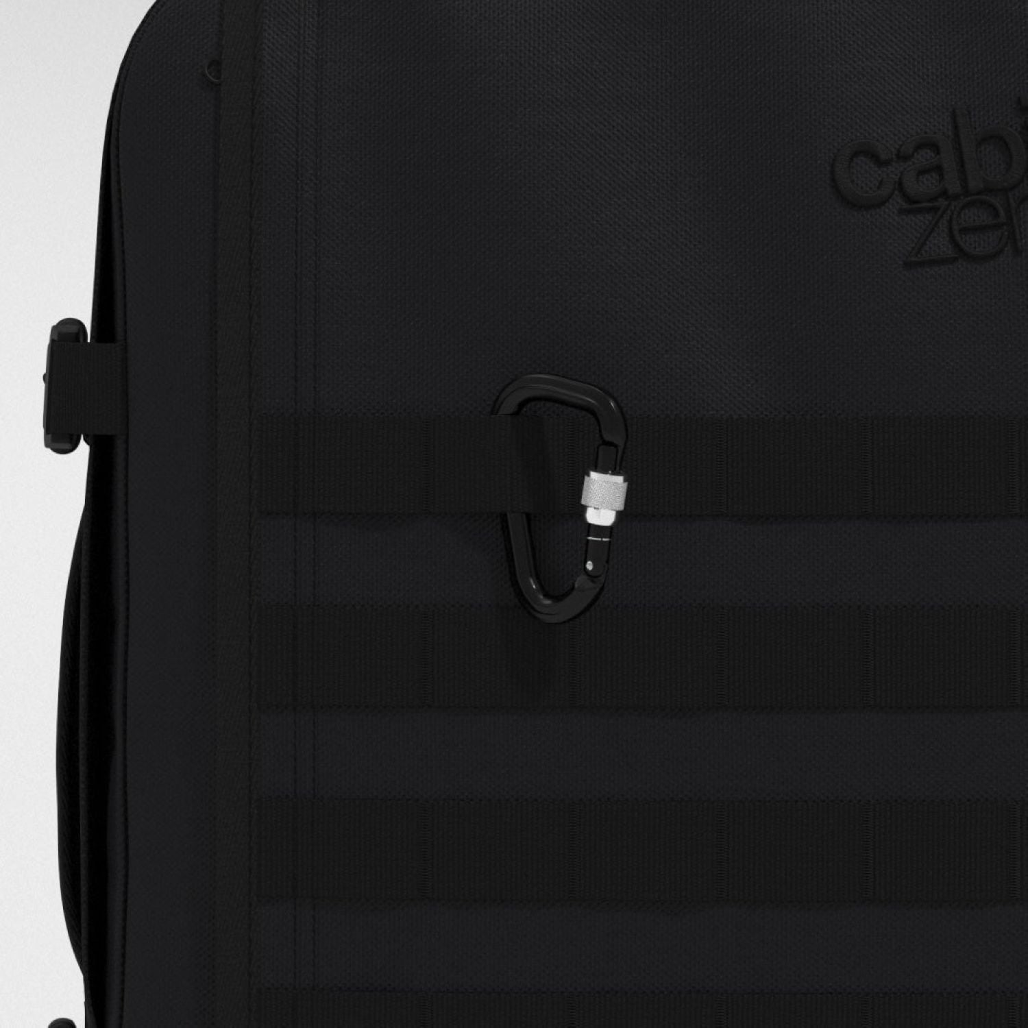 Cabinzero Military Cabin Bag With Luggage Trackers 44L (Absolute Black)