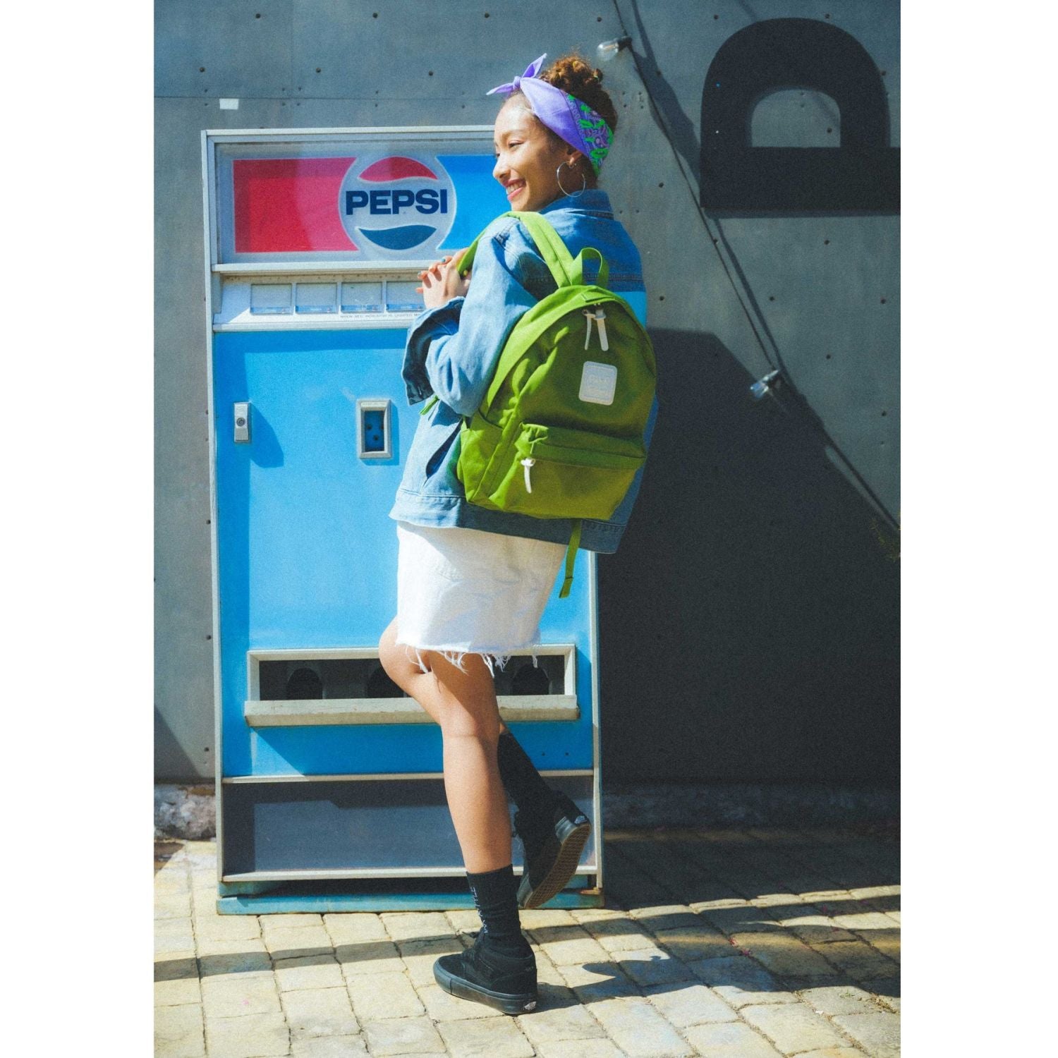 Cilocala Regular Backpack Middle (Grass)