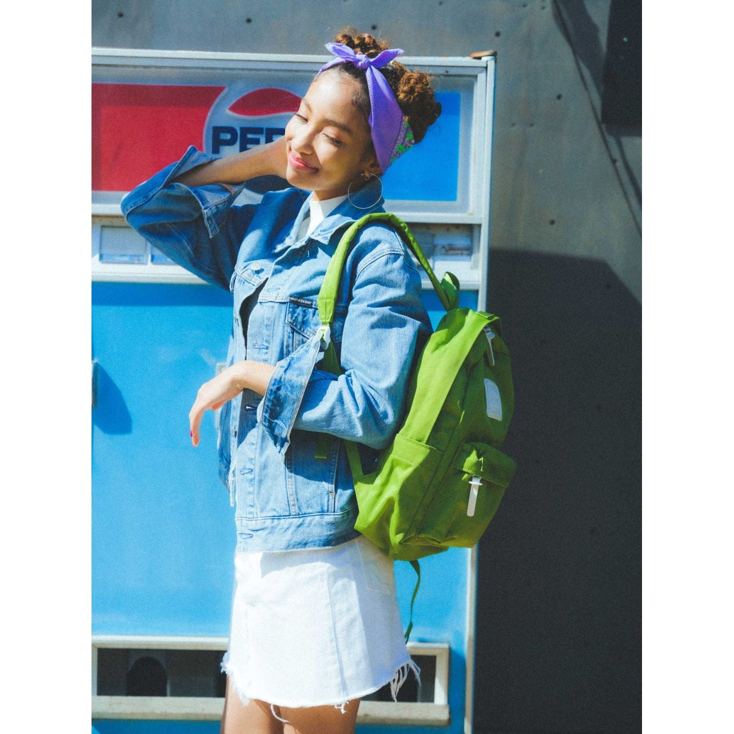 Cilocala Regular Backpack Middle (Grass)