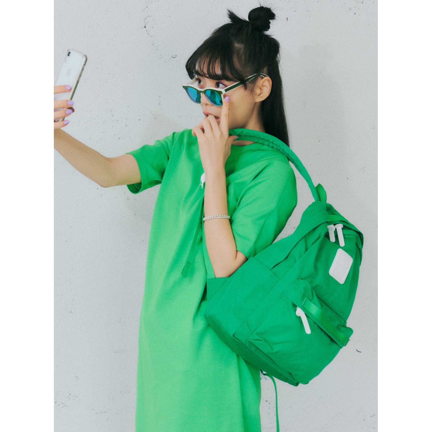 Cilocala Regular Backpack Middle (Lime)