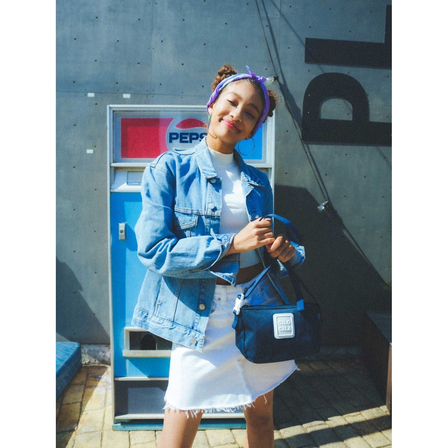 Cilocala Regular Shin-Yoko Shoulder Bag (Turquoise)