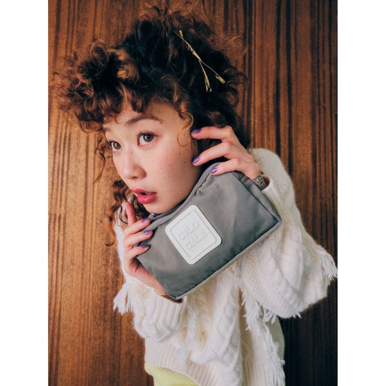 Cilocala Regular Shoulder Pouch Yoko (Gray)