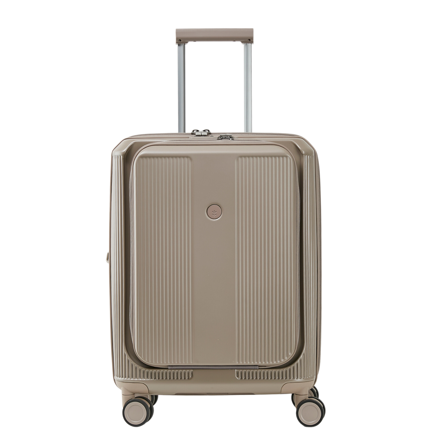 Conwood Odyssey Polycarbonate 20" Carry On Luggage With Front Access Opening - Champagne