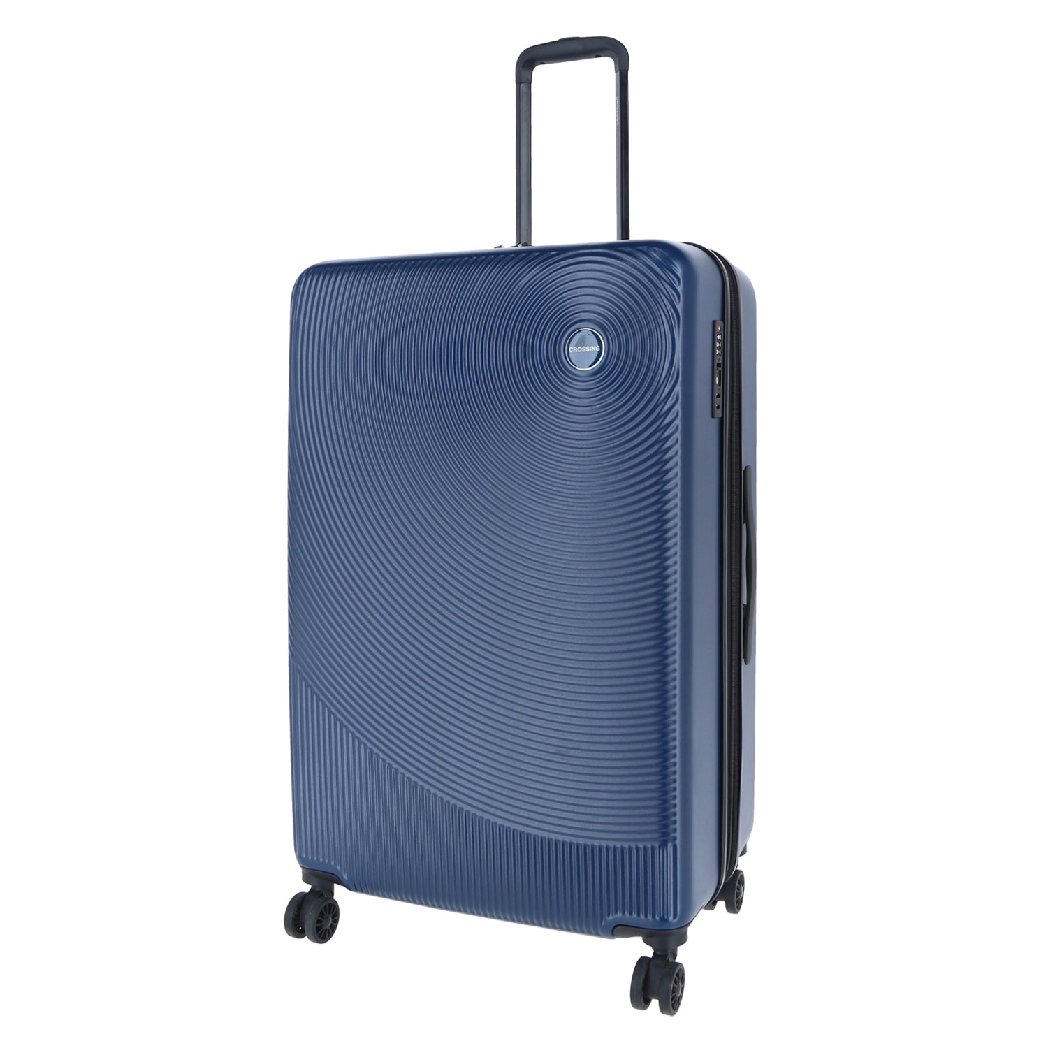 Crossing Wanderer Polycarbonate Expandable 28" Large Luggage Spinner - Blue