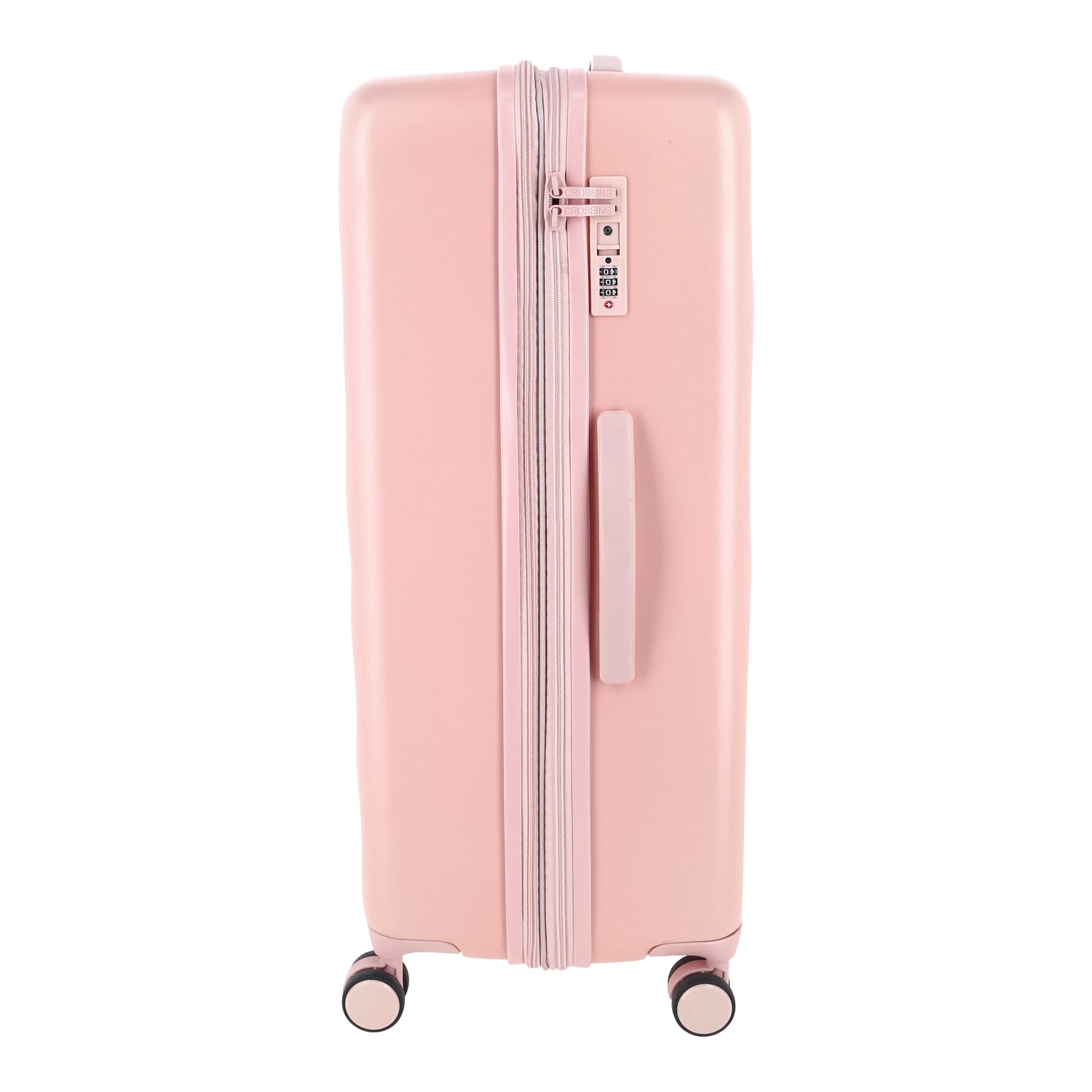 Crossing Miles Polycarbonate Expandable 28" Large Luggage Spinner - Pink