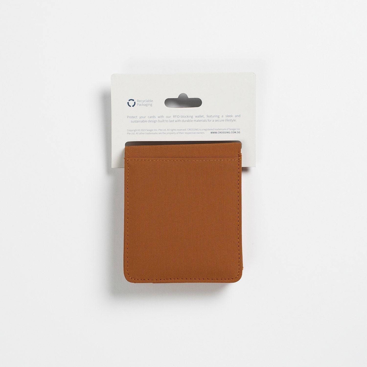 Crossing Bifold Wallet with Coin Pocket & Card Flap RFID - Copper