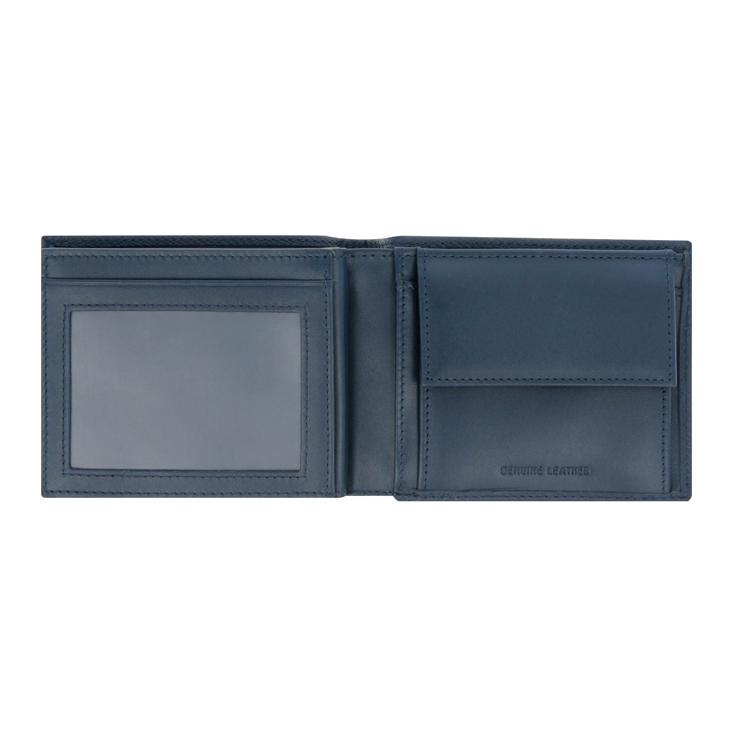 Crossing Elite Bi-fold Leather Wallet With Flap And Coin Pouch RFID - Jeans