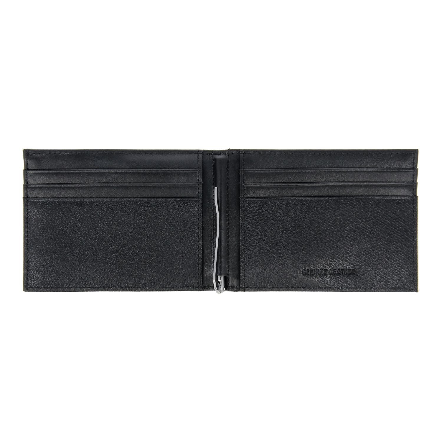 Crossing Elite Leather Money Clip Leather Wallet RFID - Black