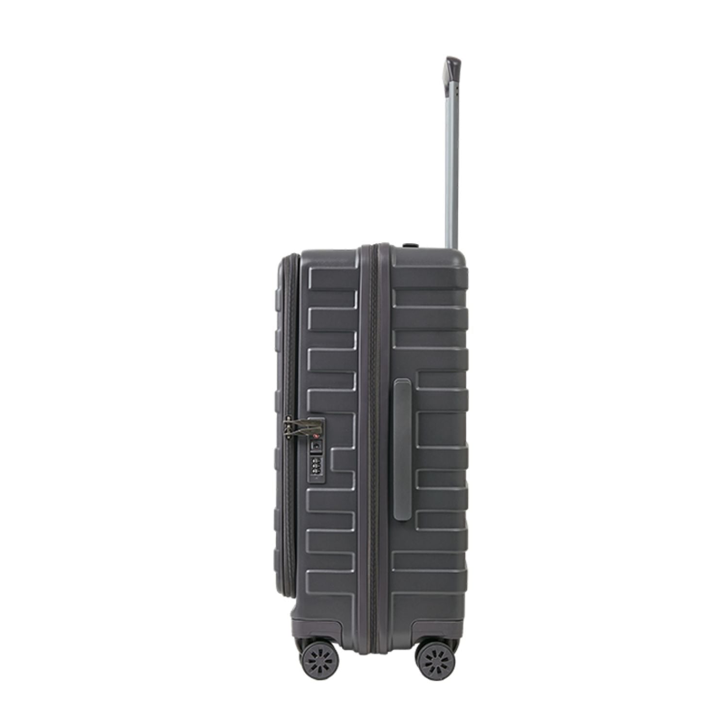 Crossing Groov Pc Trunk 20" Carry On Luggage With Front Access Opening - Dark Grey
