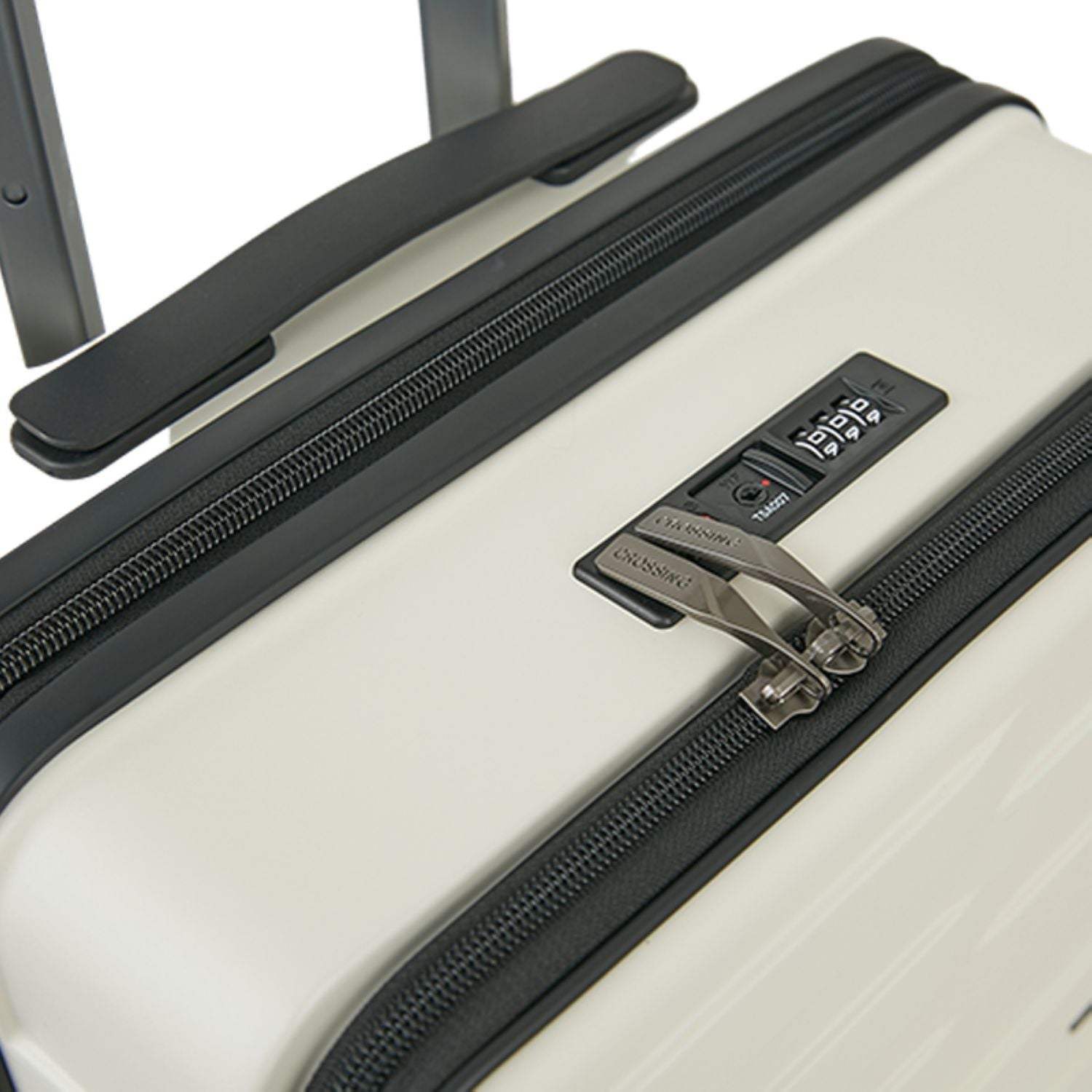 Crossing Groov Pc Trunk 20" Carry On Luggage With Front Access Opening - White