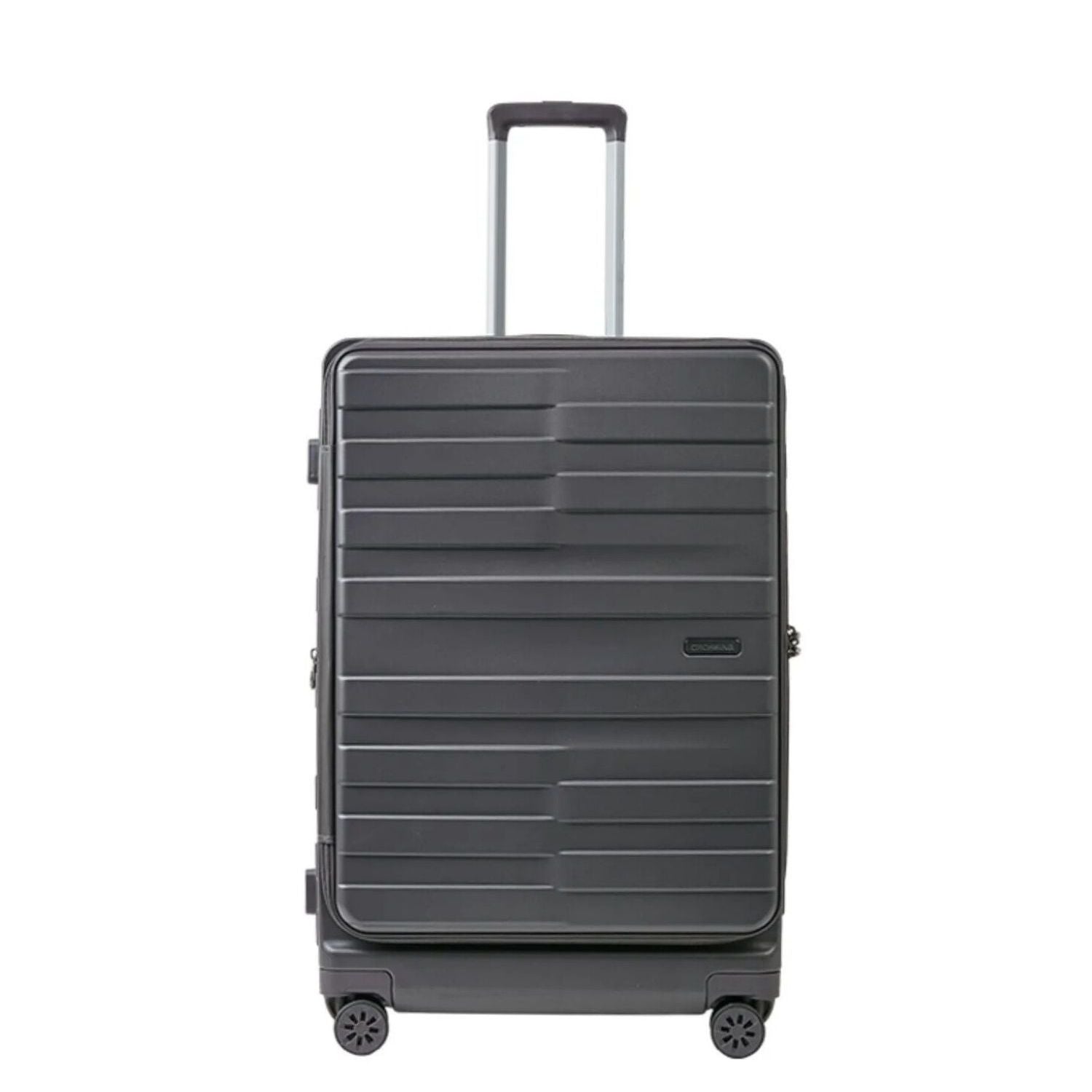 Crossing Groov Pc Trunk 24" Medium Luggage With Front Access Opening - Dark Grey