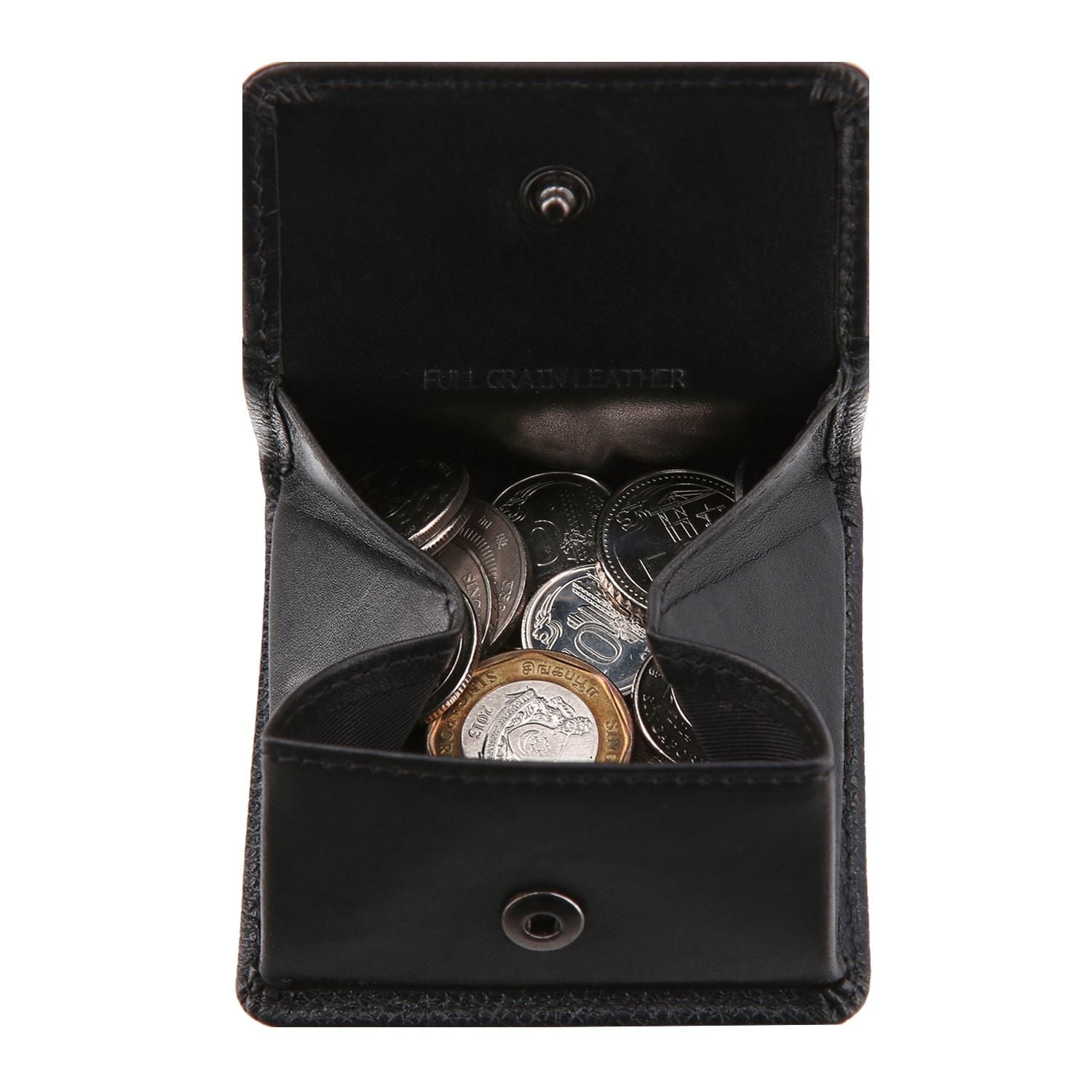 Crossing Infinite Leather Coin Pouch - Black