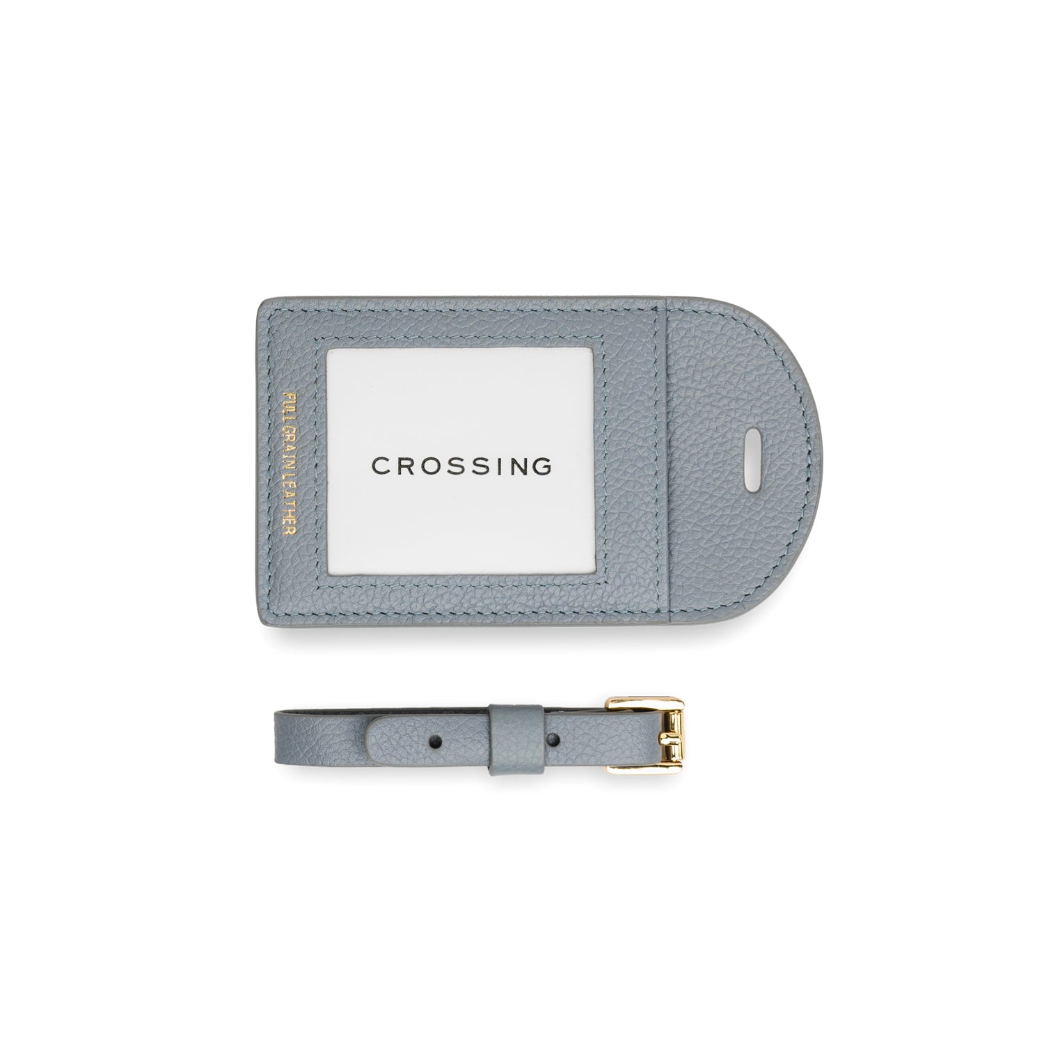 Crossing Milano Leather Luggage Tag - Pigeon