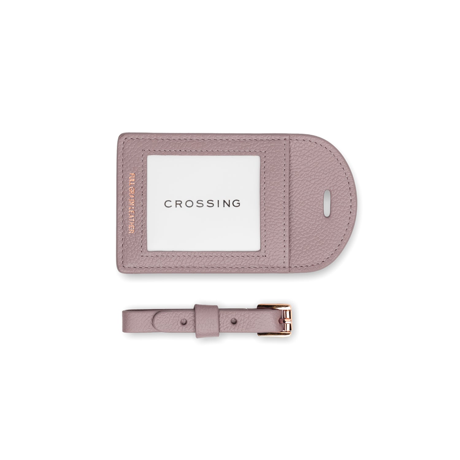 Crossing Milano Leather Luggage Tag - Rosie