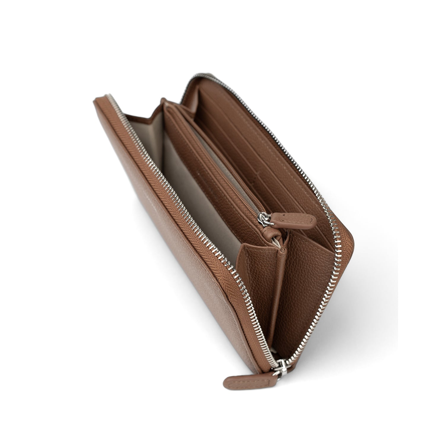 Crossing Milano Long Zip Wallet RFID - Barcoss Brown