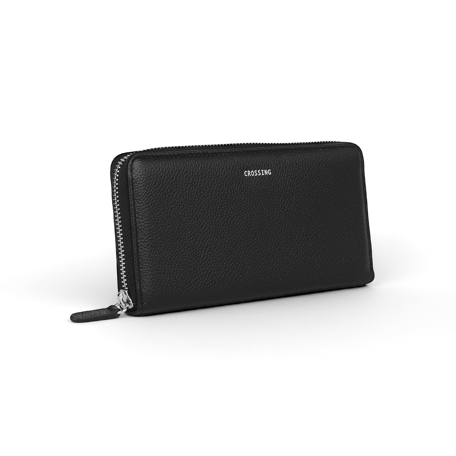 Crossing Milano Long Zip Wallet RFID - Black