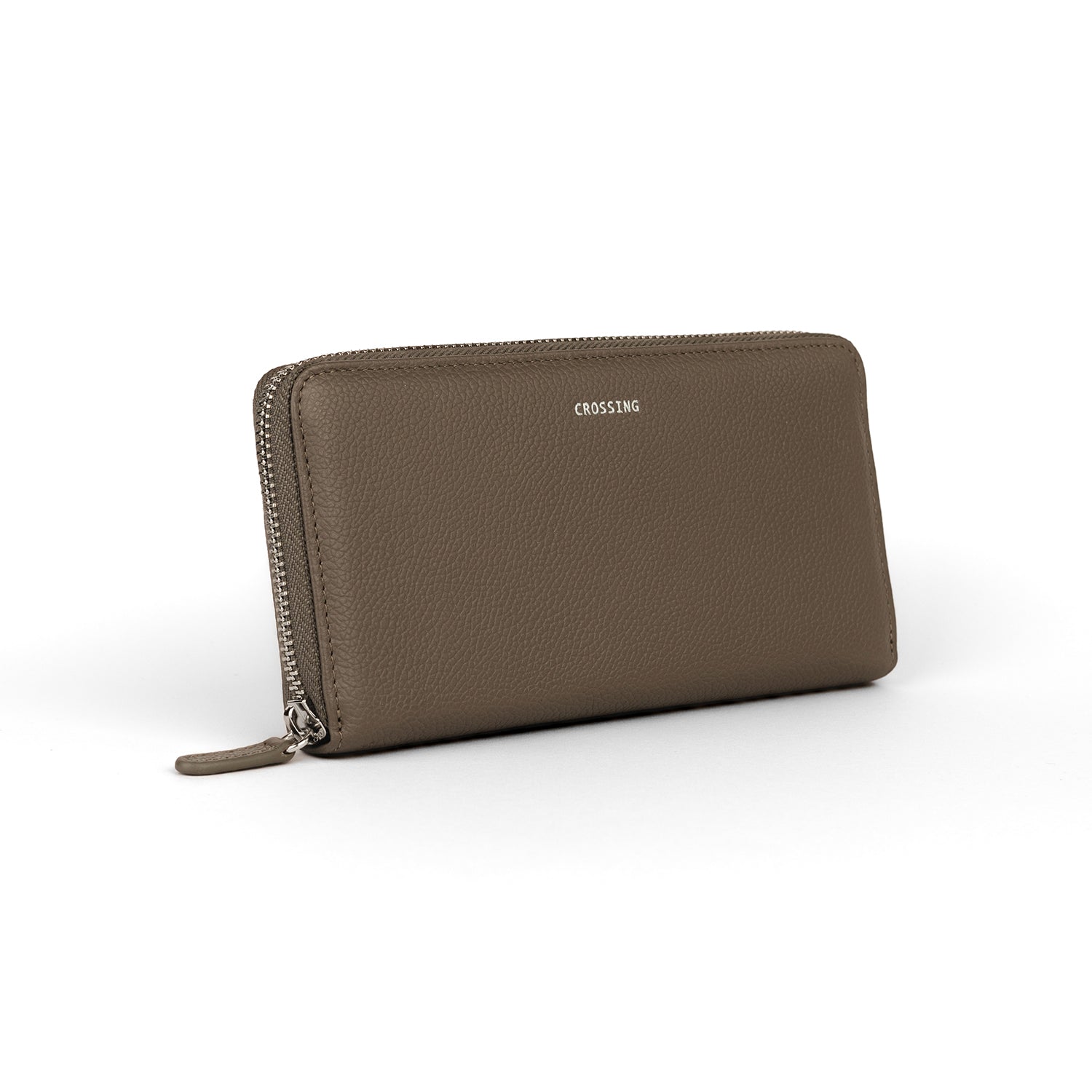 Crossing Milano Long Zip Wallet RFID - Dark Khaki