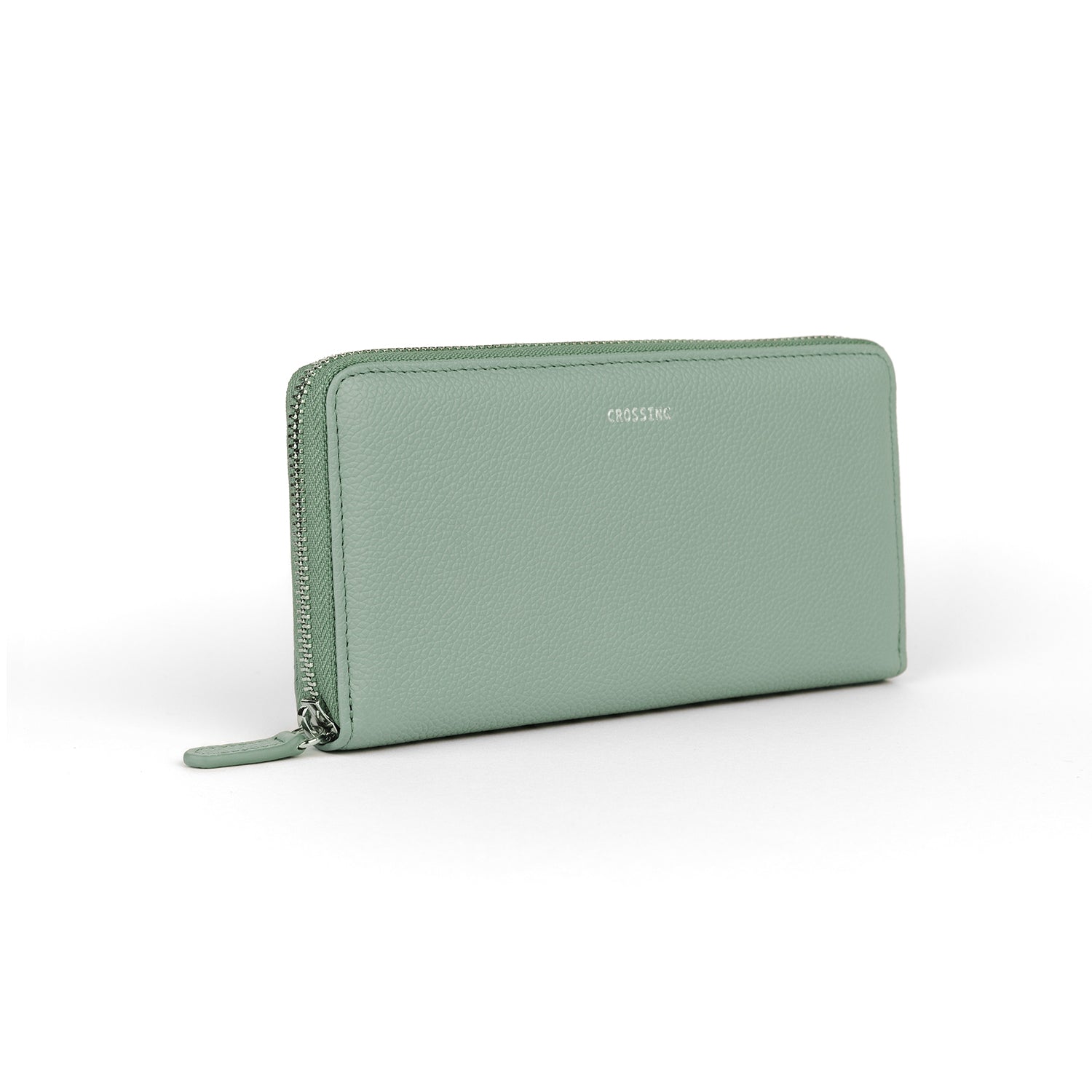 Crossing Milano Long Zip Wallet RFID - Sage