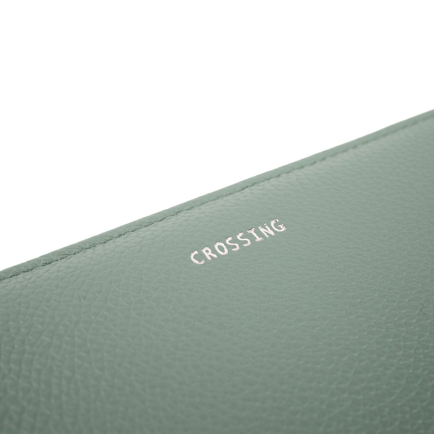 Crossing Milano Long Zip Wallet RFID - Sage