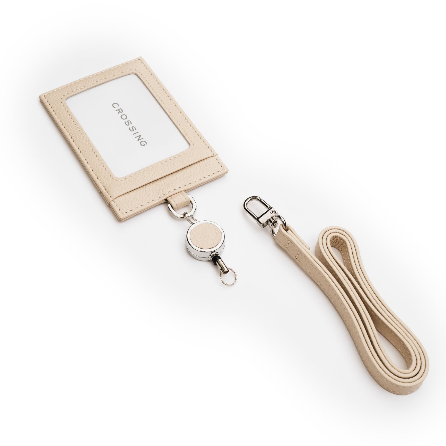 Crossing Milano Retractable Lanyard - New Sand
