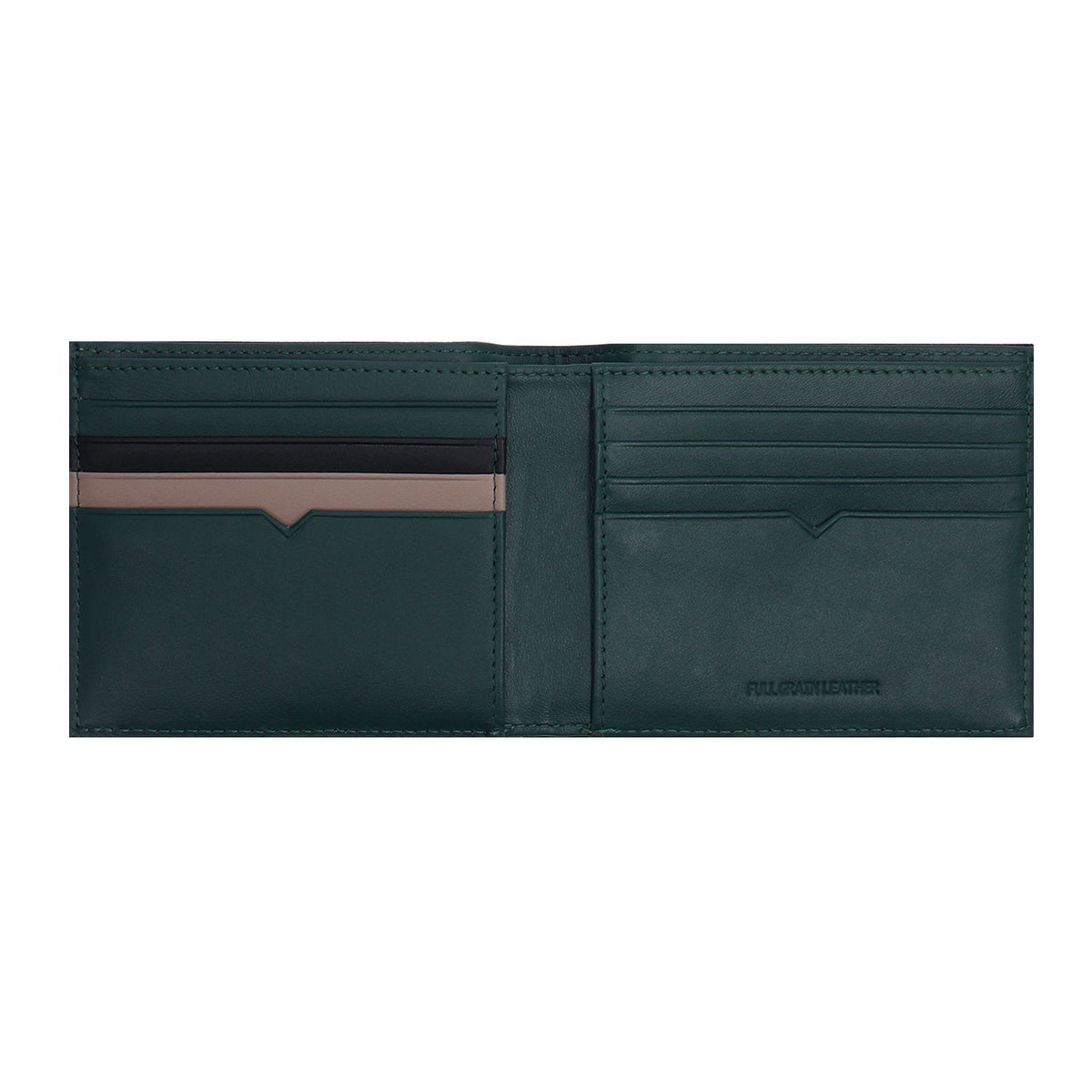 Crossing Modish Bi-fold Leather Wallet RFID - Black/Teal – The
