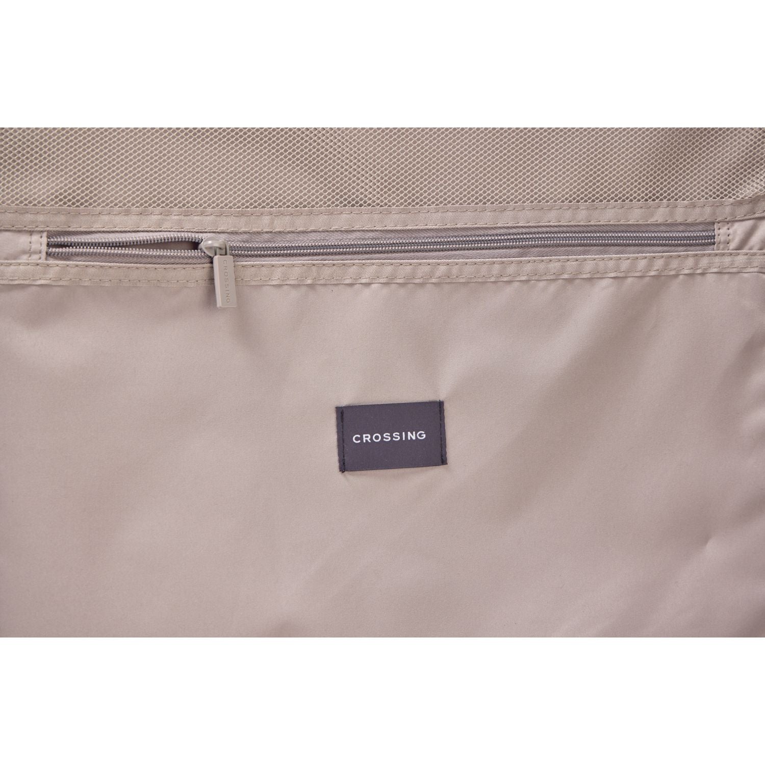 Crossing Ori Collapsible Polycarbonate 26" Medium Luggage - Pewter Blue