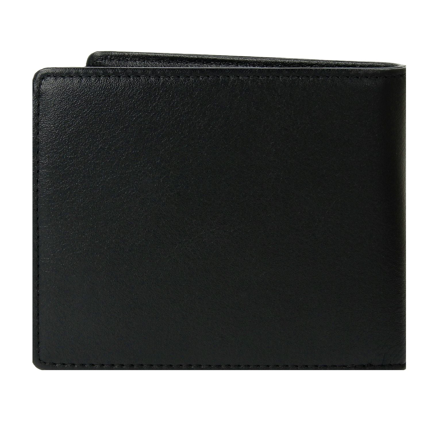 Crossing Prime Bi-Fold Leather Wallet With Window Pocket - Black