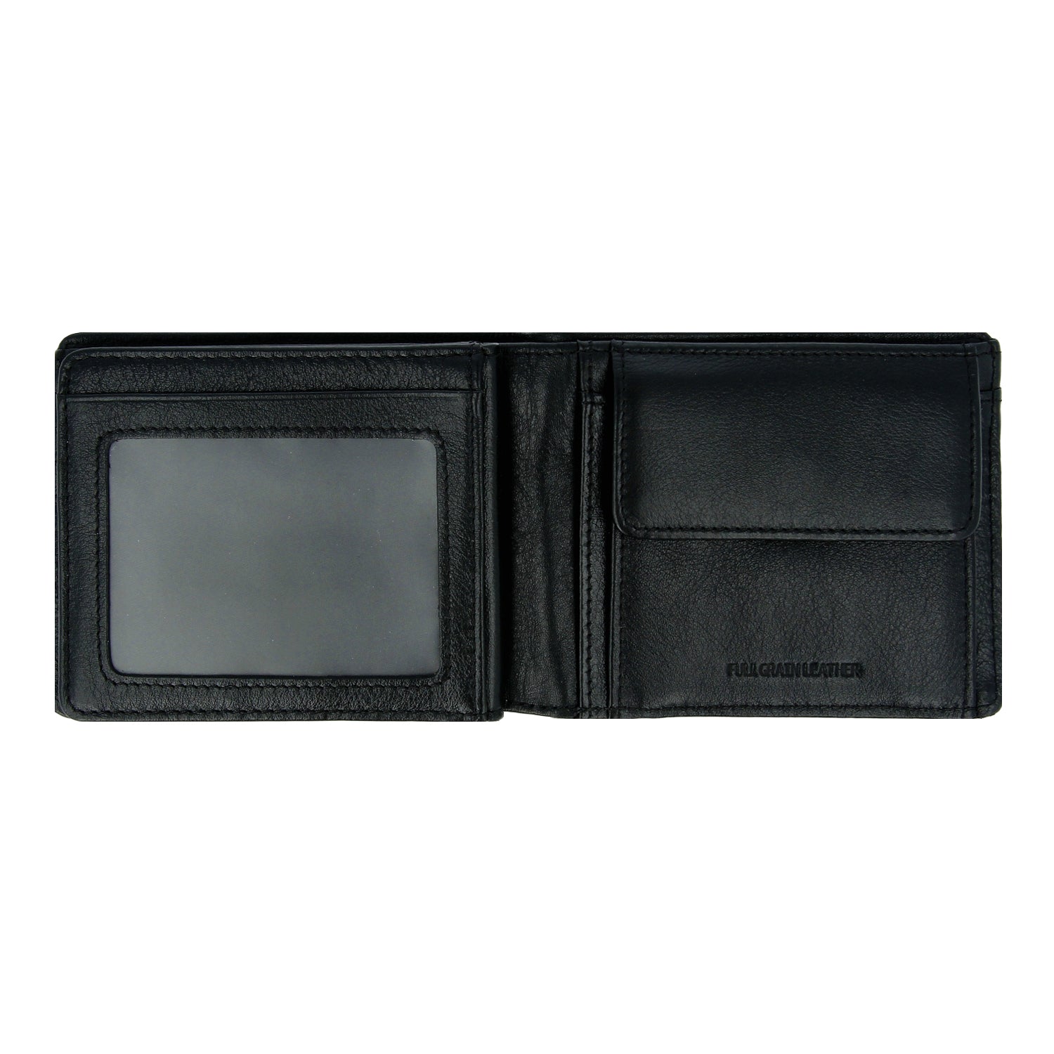 Crossing Prime Bi-Fold Nappa Leather Wallet With Flap And Coin Pouch - Black
