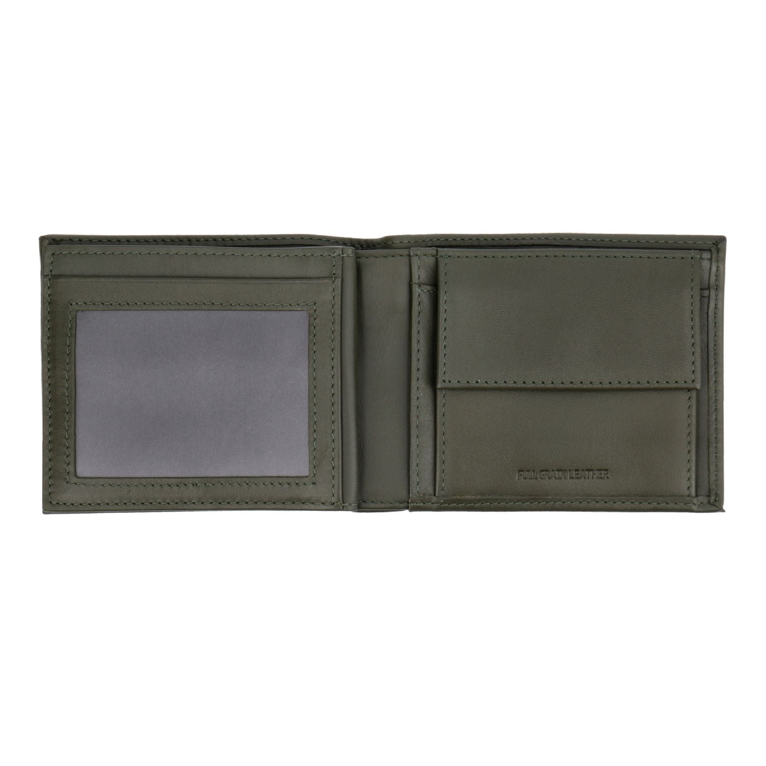 Crossing Sydney Bi-Fold Leather Wallet With Flap And Coin Pouch Rfid - Khaki