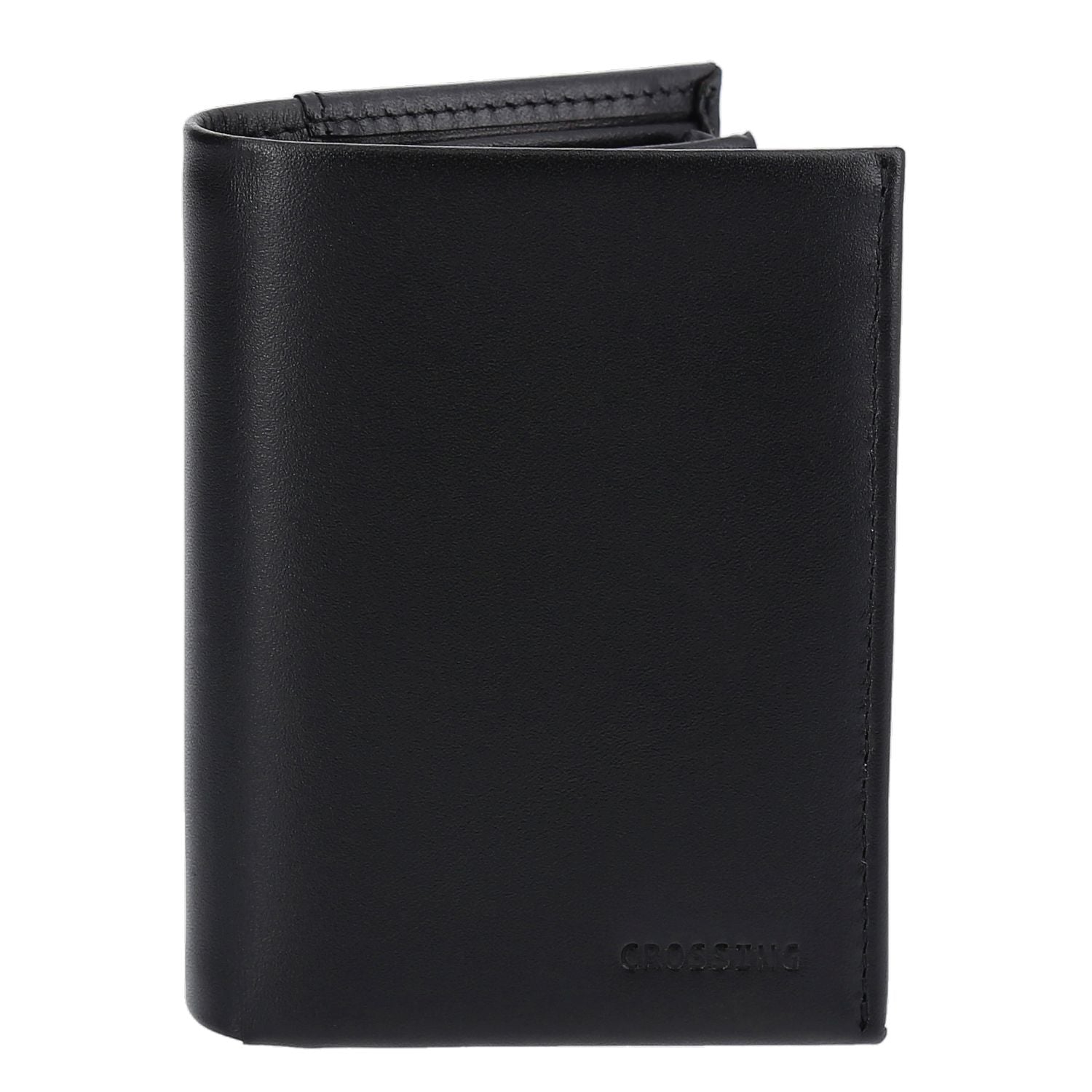 Crossing Sydney Short Leather Wallet With Coin Pouch Rfid - Black