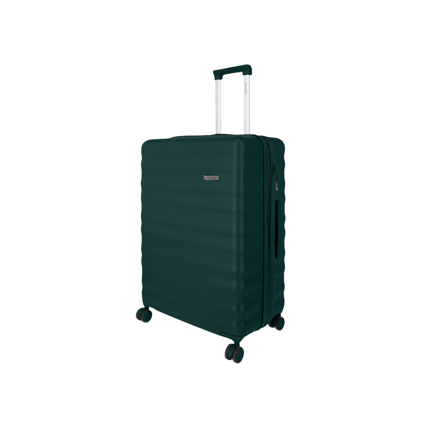 Crossing Tripp Polycarbonate Expandable 24" Medium Luggage Spinner - Dark Green