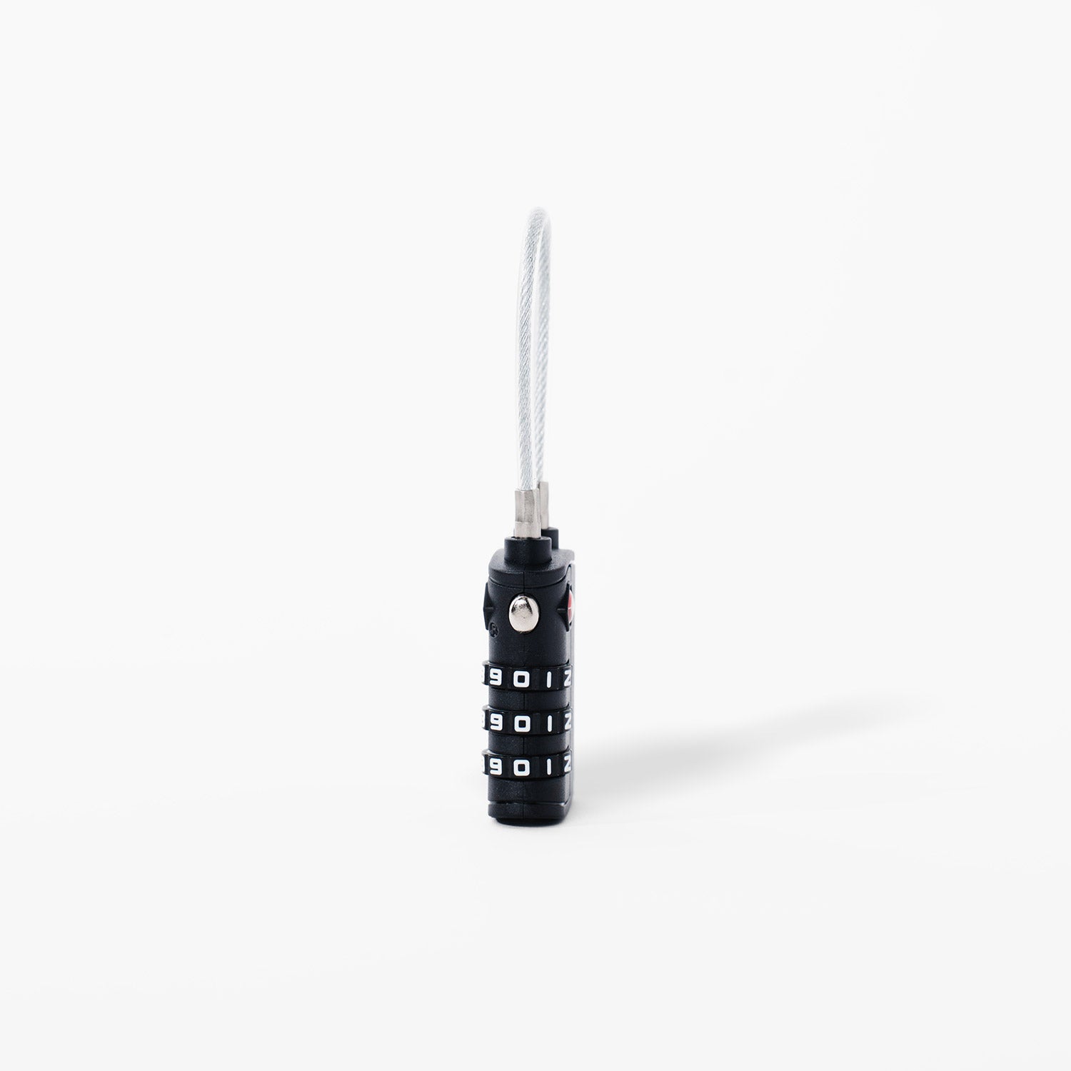 Crossing Ultra-Light TSA 3-Dial Cable Lock - Black