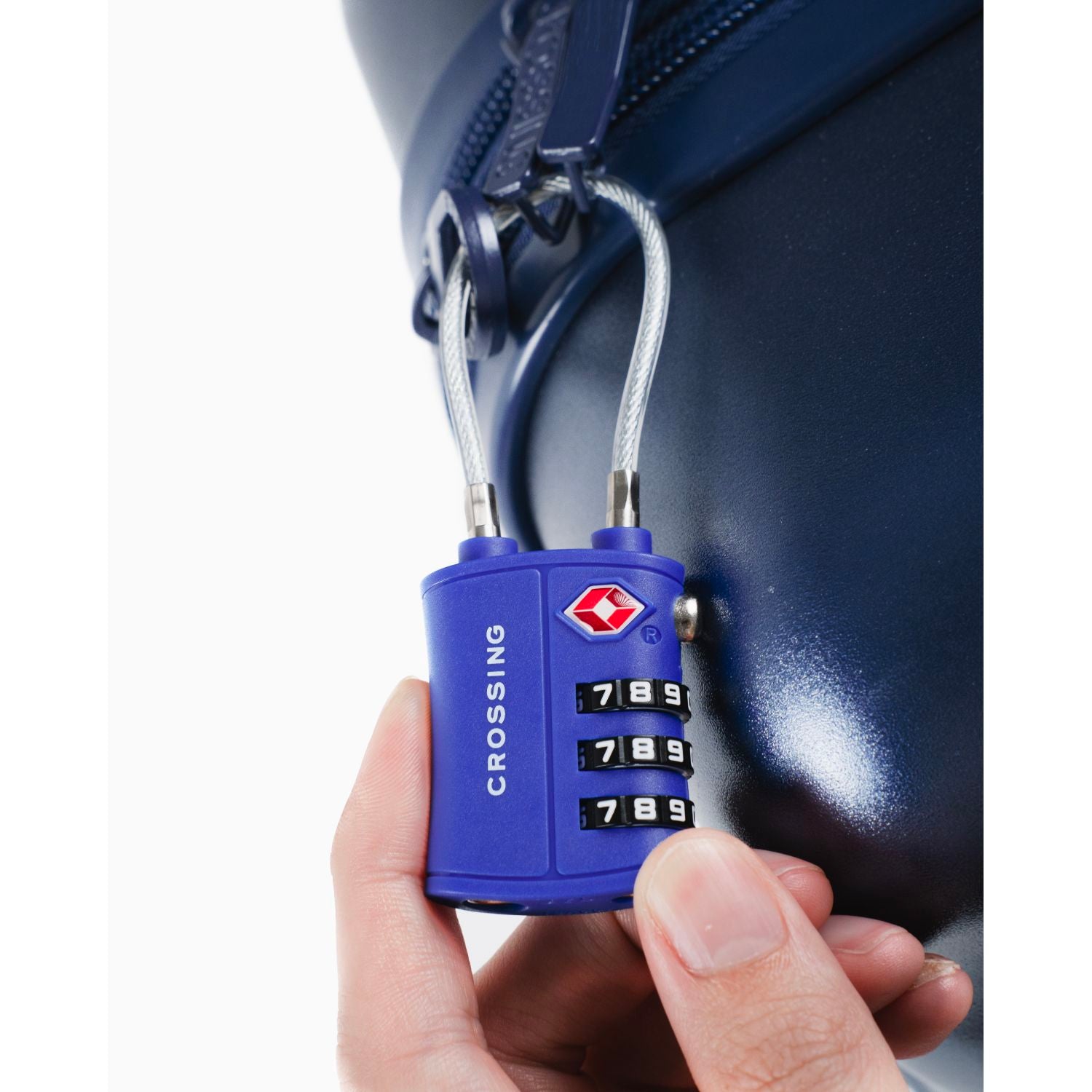 Crossing Ultra-Light TSA 3-Dial Cable Lock - Marian Blue