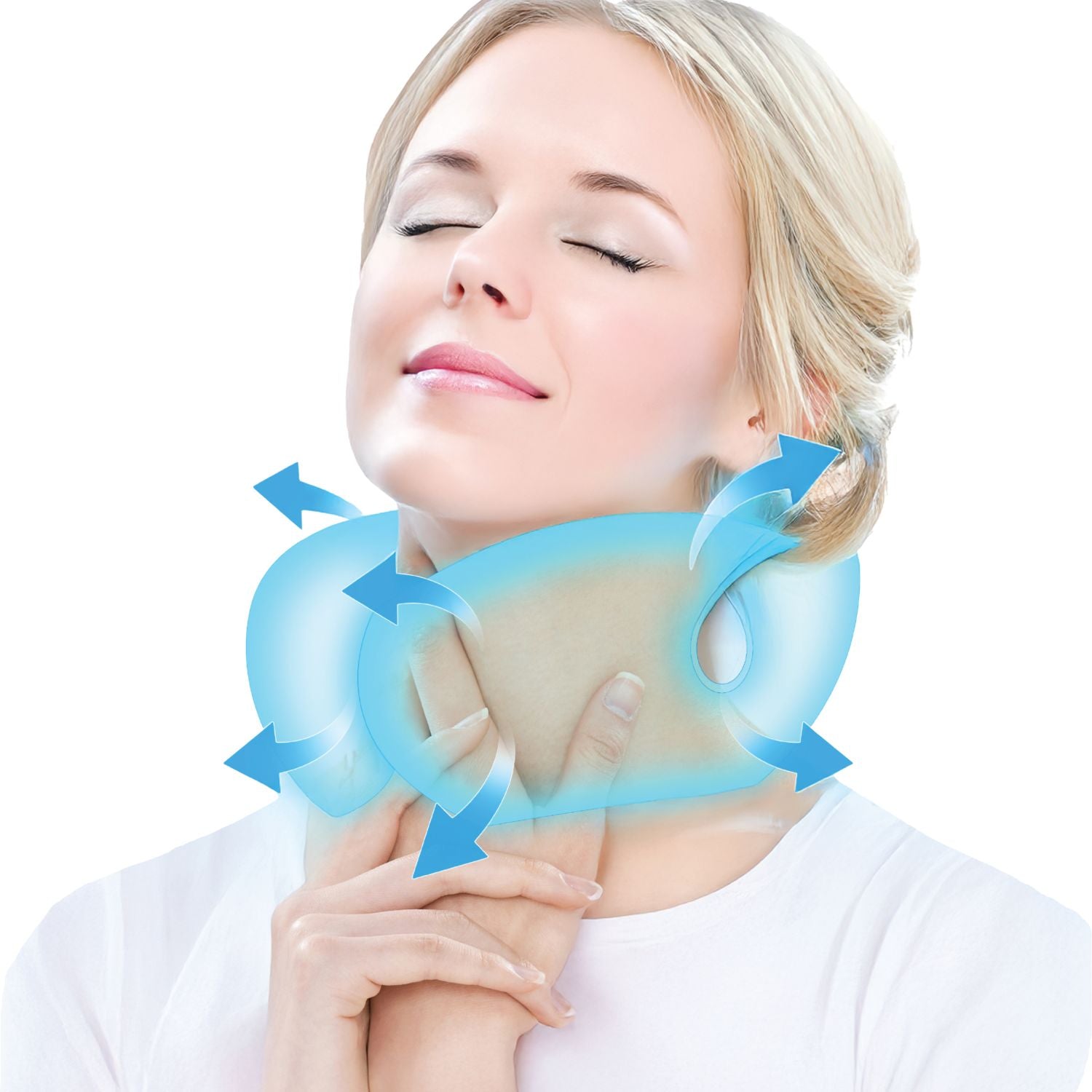 Crossing Inflatable Air Pump Neck Travel Pillow - Black