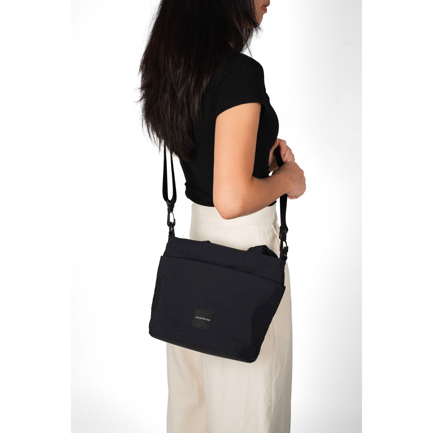 Crossing Jill Anti-Theft RFID Dual Carry Crossbody Bag V2 - Black
