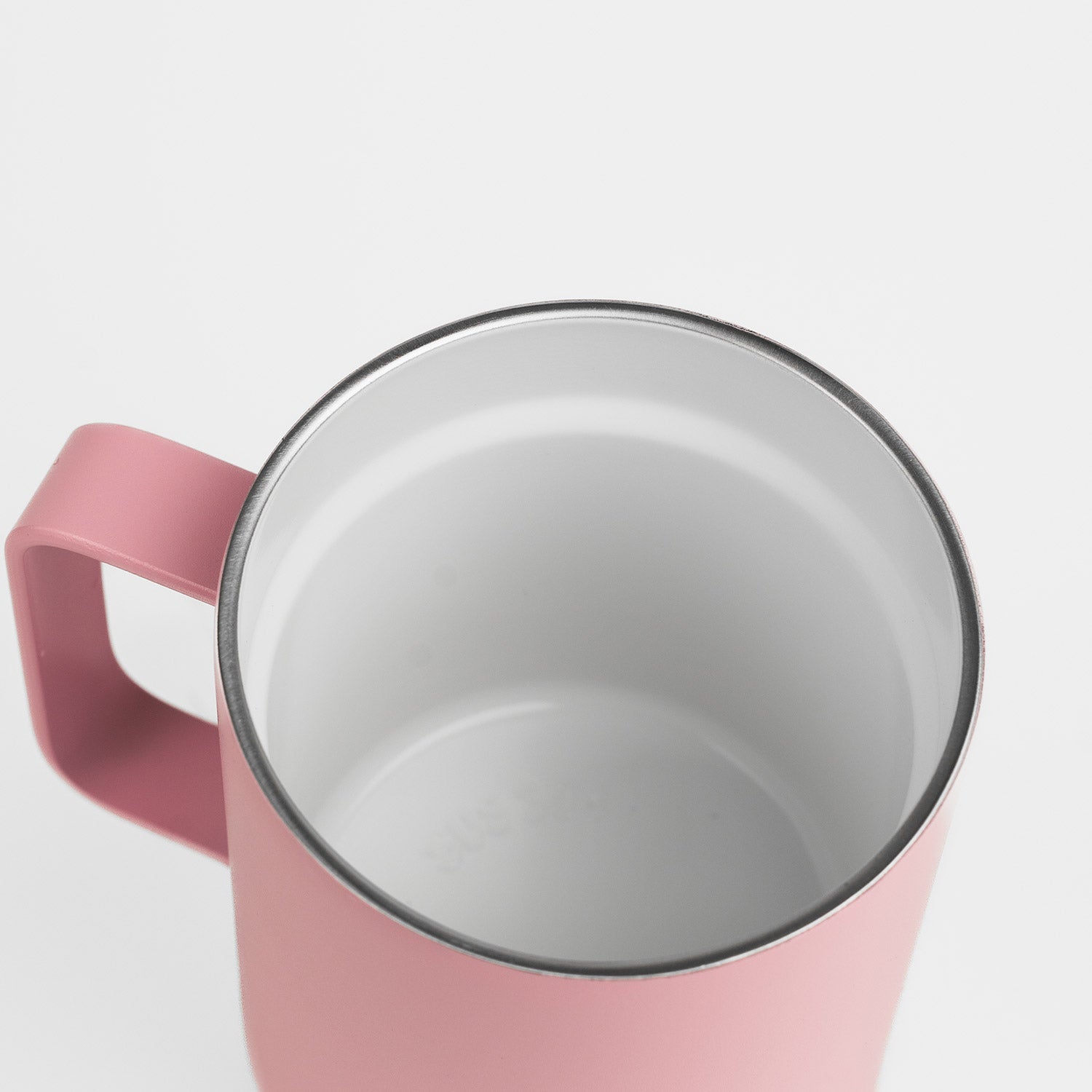 Crossing Neo Insulated S/S Ceramic Mug W Handle And Lid 420ml - Ballet Pink