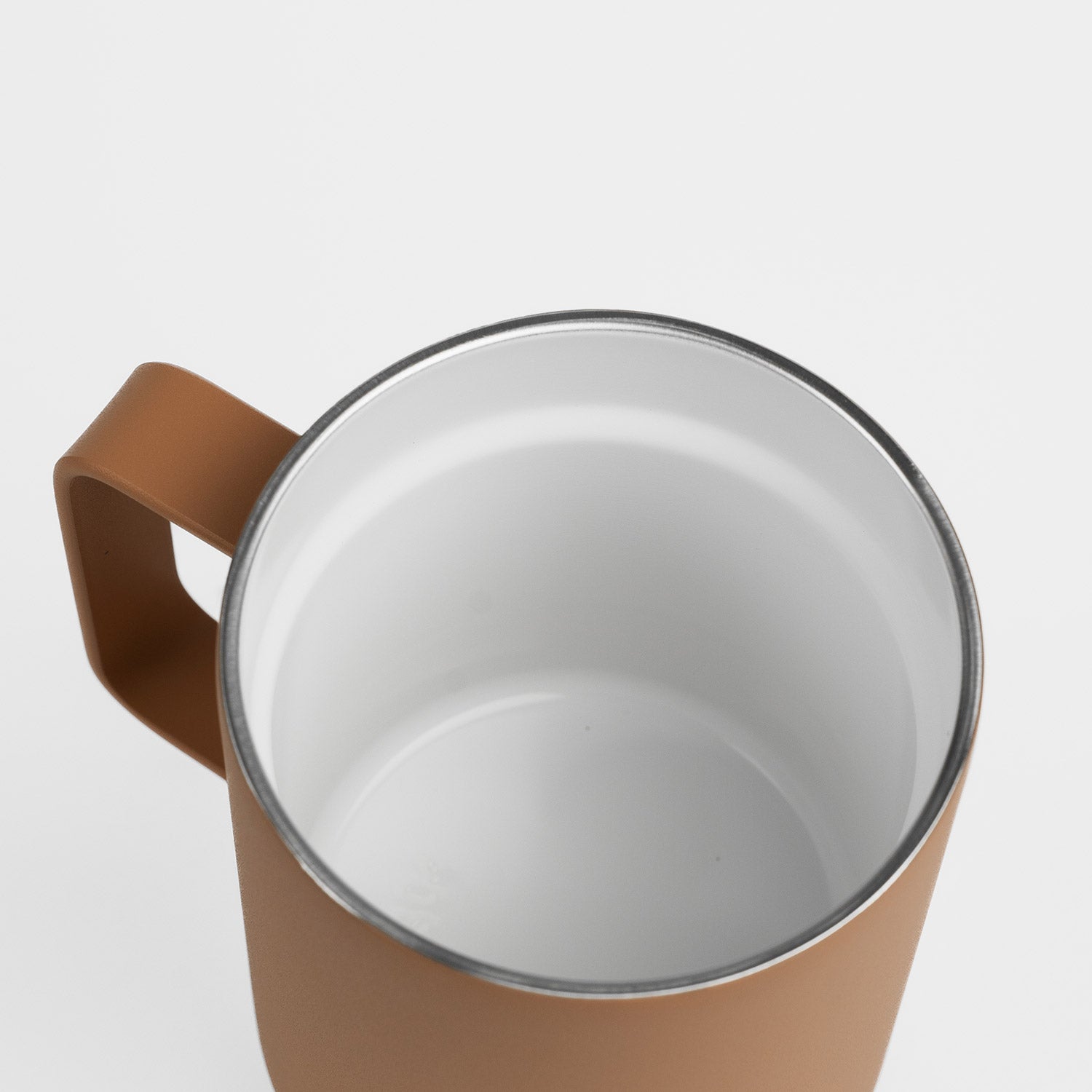 Crossing Neo Insulated S/S Ceramic Mug W Handle And Lid 420ml - Caramel