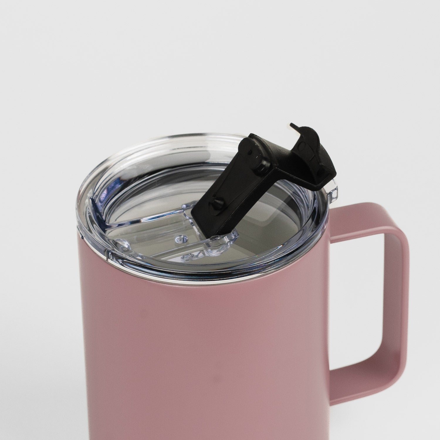 Crossing Neo Insulated S/S Ceramic Mug W Handle And Lid 420ml - Dusty Rose