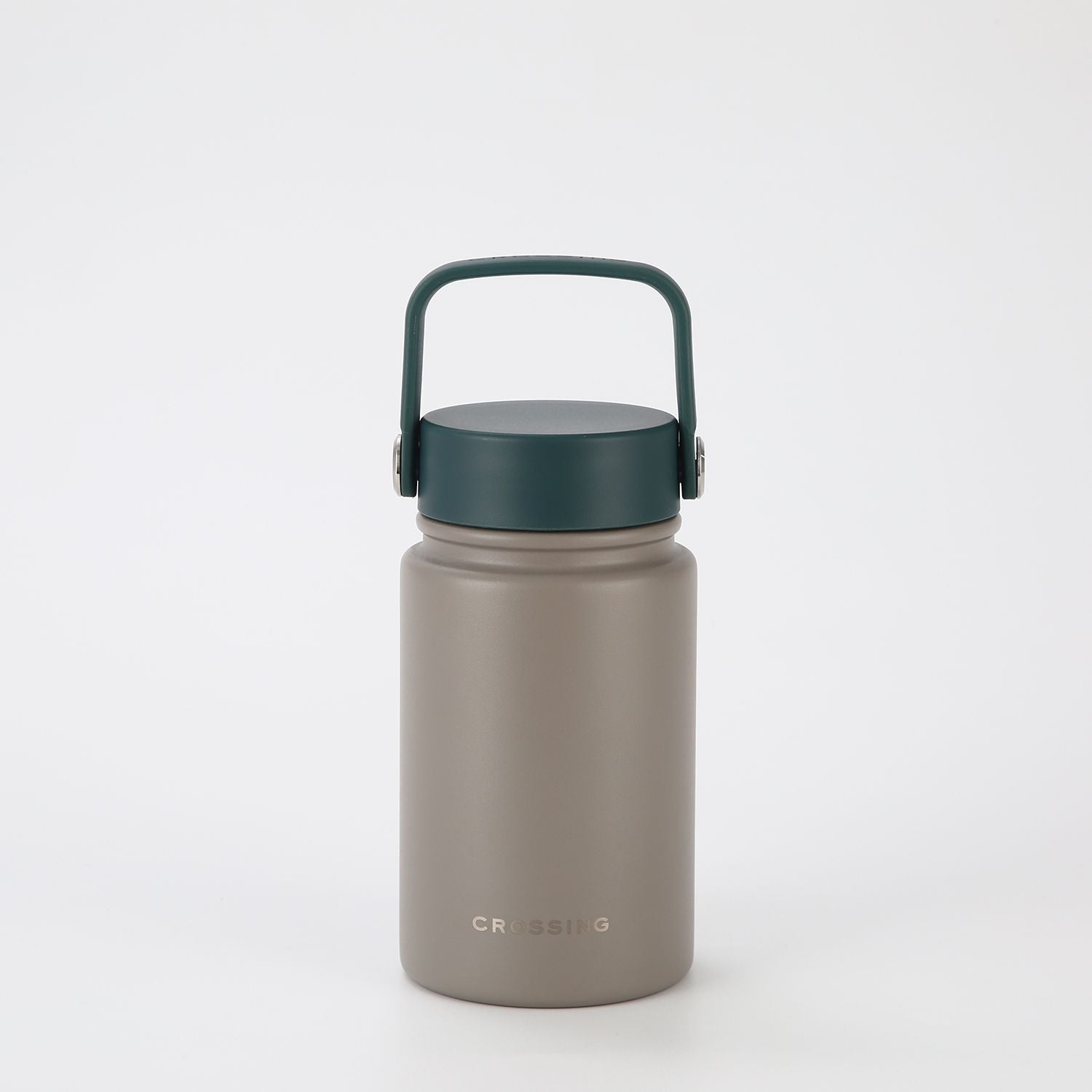 Crossing Urban Ceramic S/S Insulated Flat Cap Bottle With Handle 400ml - Latte Squash (Mix)