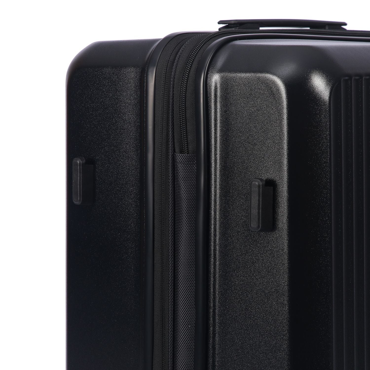 Crossing Vive Polycarbonate Expandable Medium Luggage T25 - Black