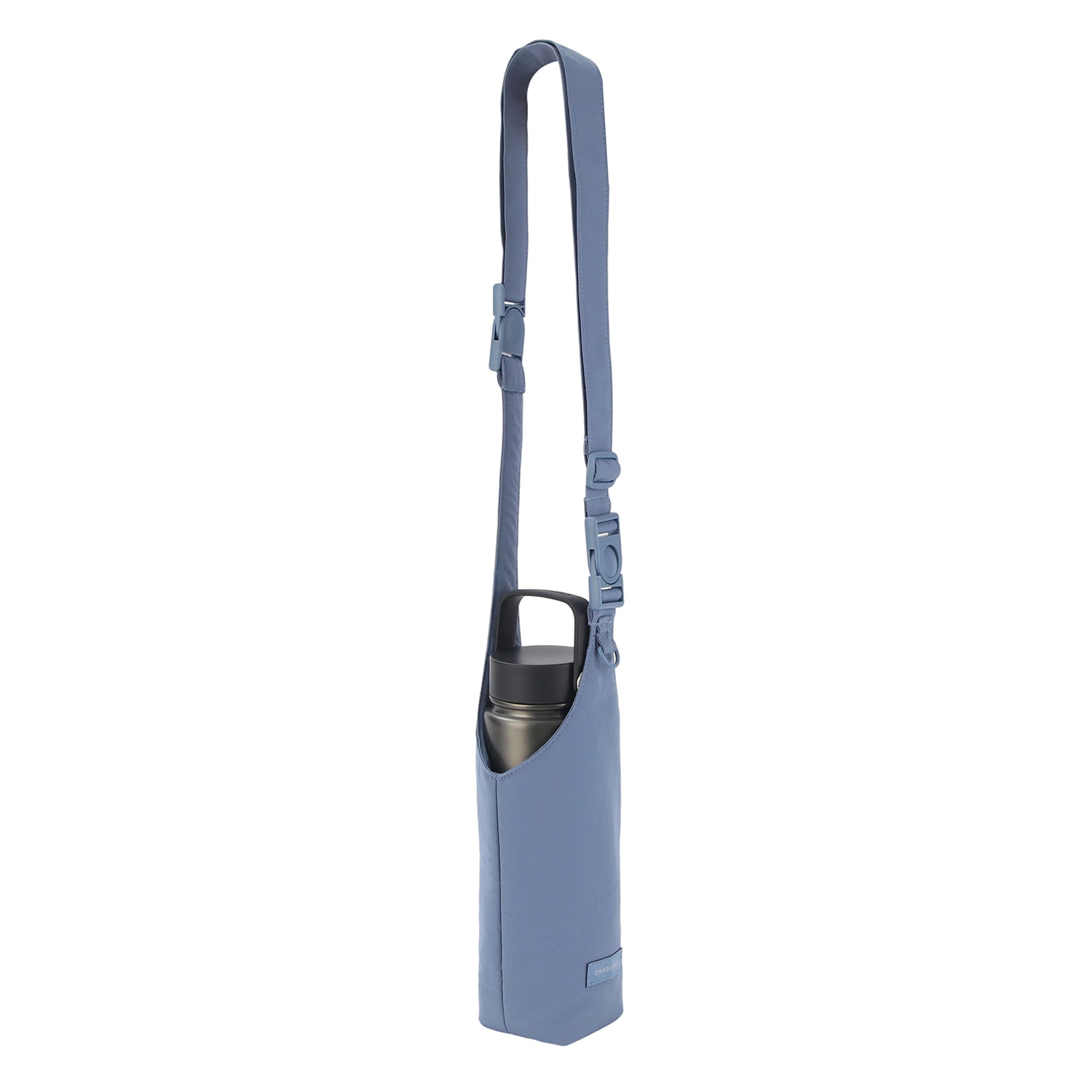 Crossing Waterproof Checked Nylon Dual Carry Water Bottle Bag - Smoke Blue