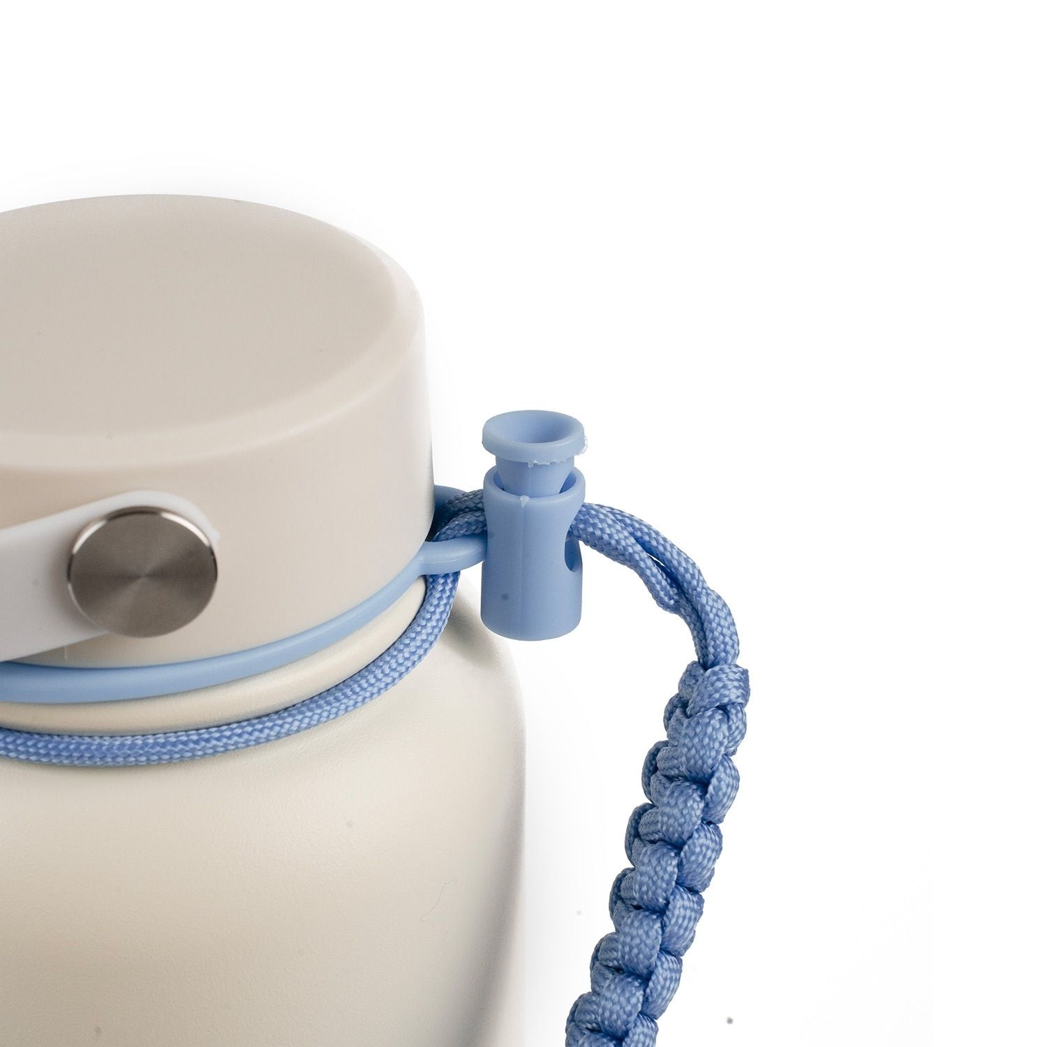 Crossing Paracord Bottle Carrier Strap with Carabiner - Blue