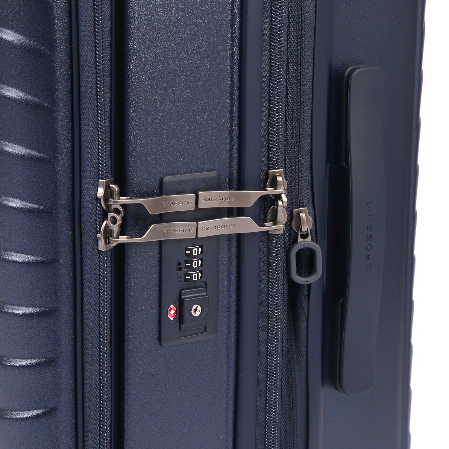 CROSSING INVI 25" Medium Expandable Luggage With Front & Middle Access V3 - Dark Blue
