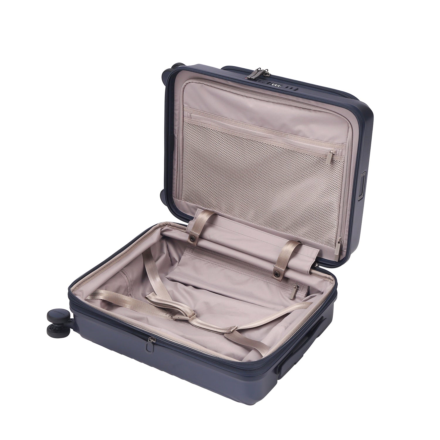CROSSING INVI 20" Carry On Expandable Luggage With Front & Middle Access V3 - Dark Blue