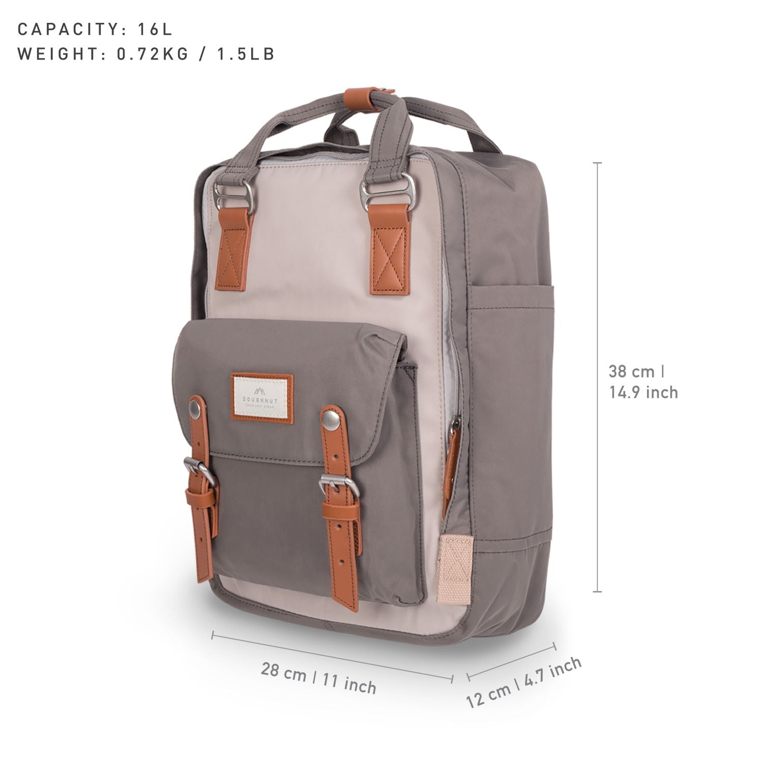 Doughnut Macaroon - Ivory X Light Grey