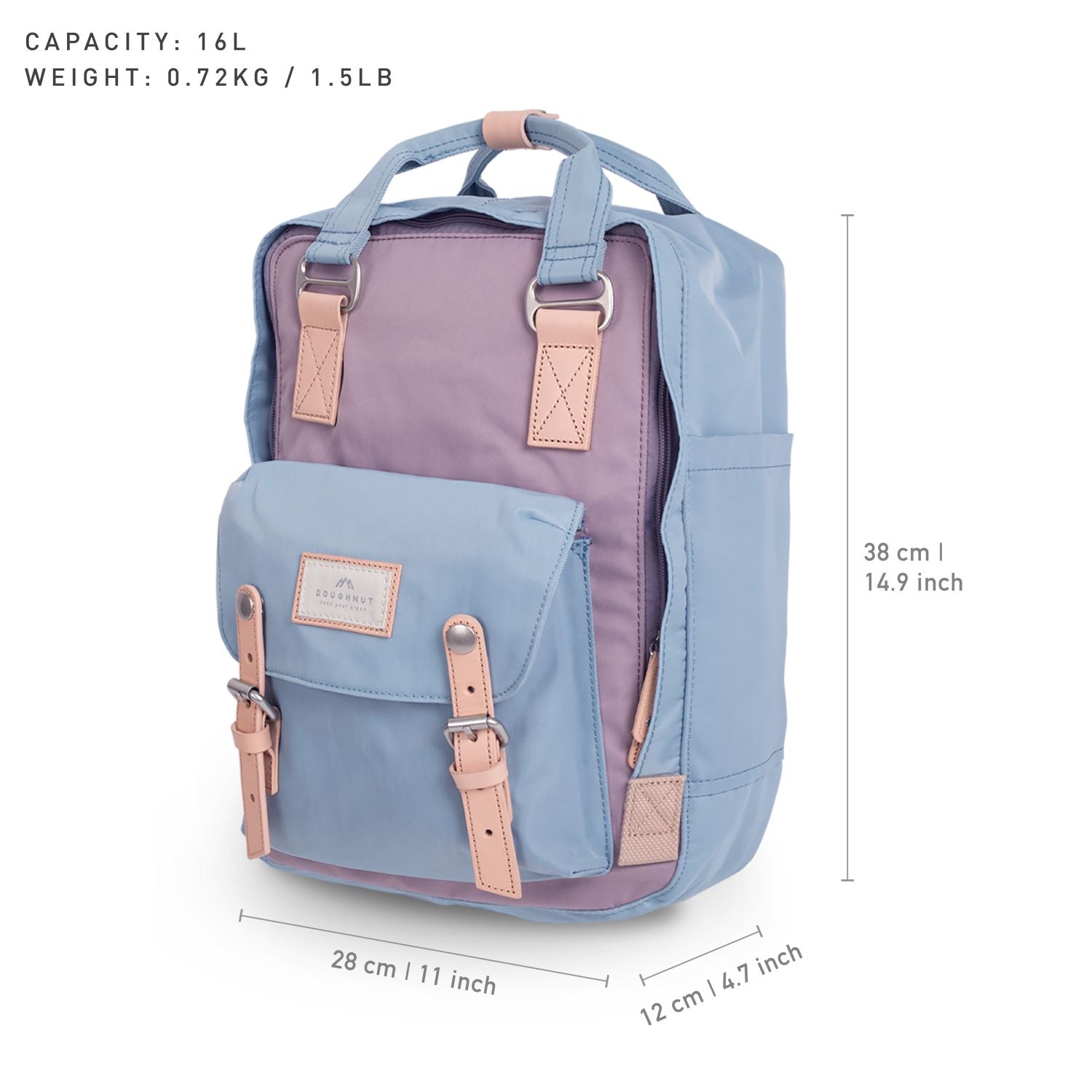 Doughnut Macaroon - Lilac X Light Blue