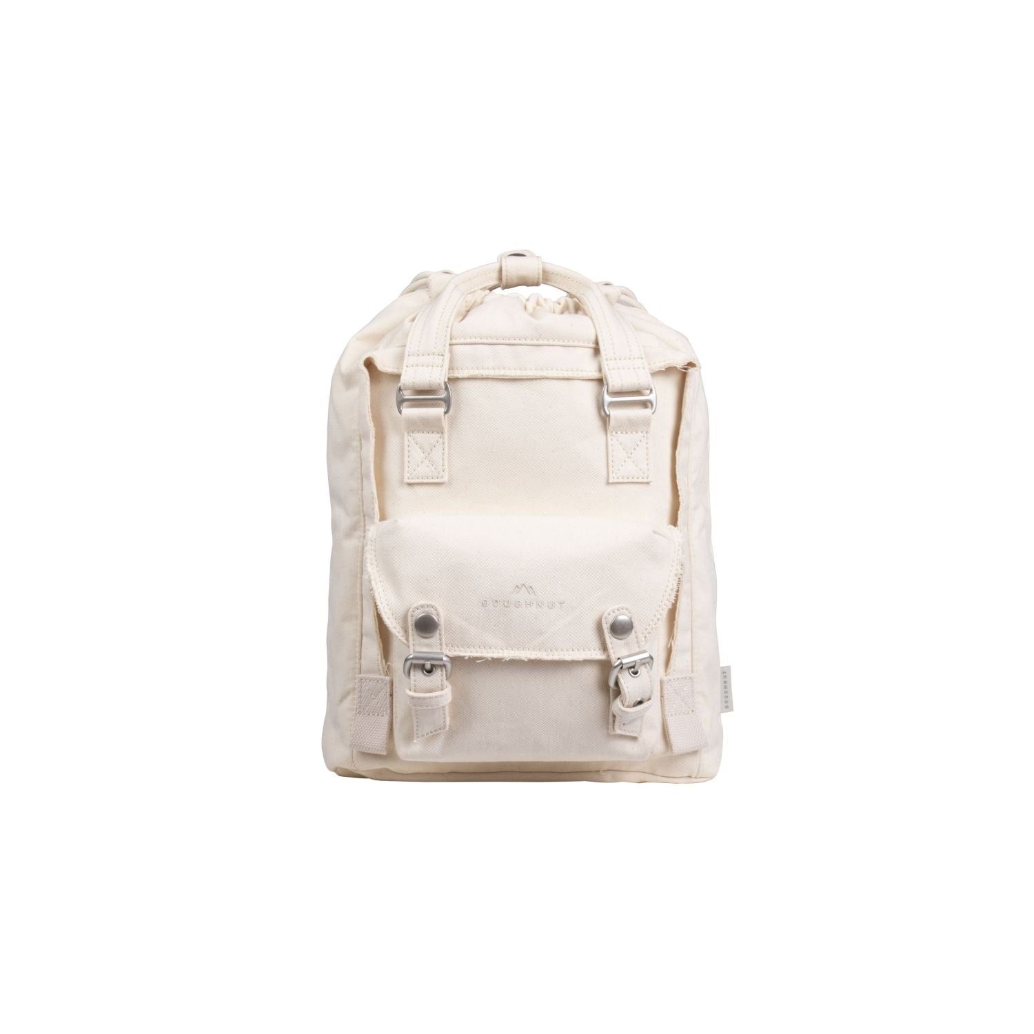 Doughnut Macaroon Mini Drawstring Organic Cotton Series Backpack - Beige