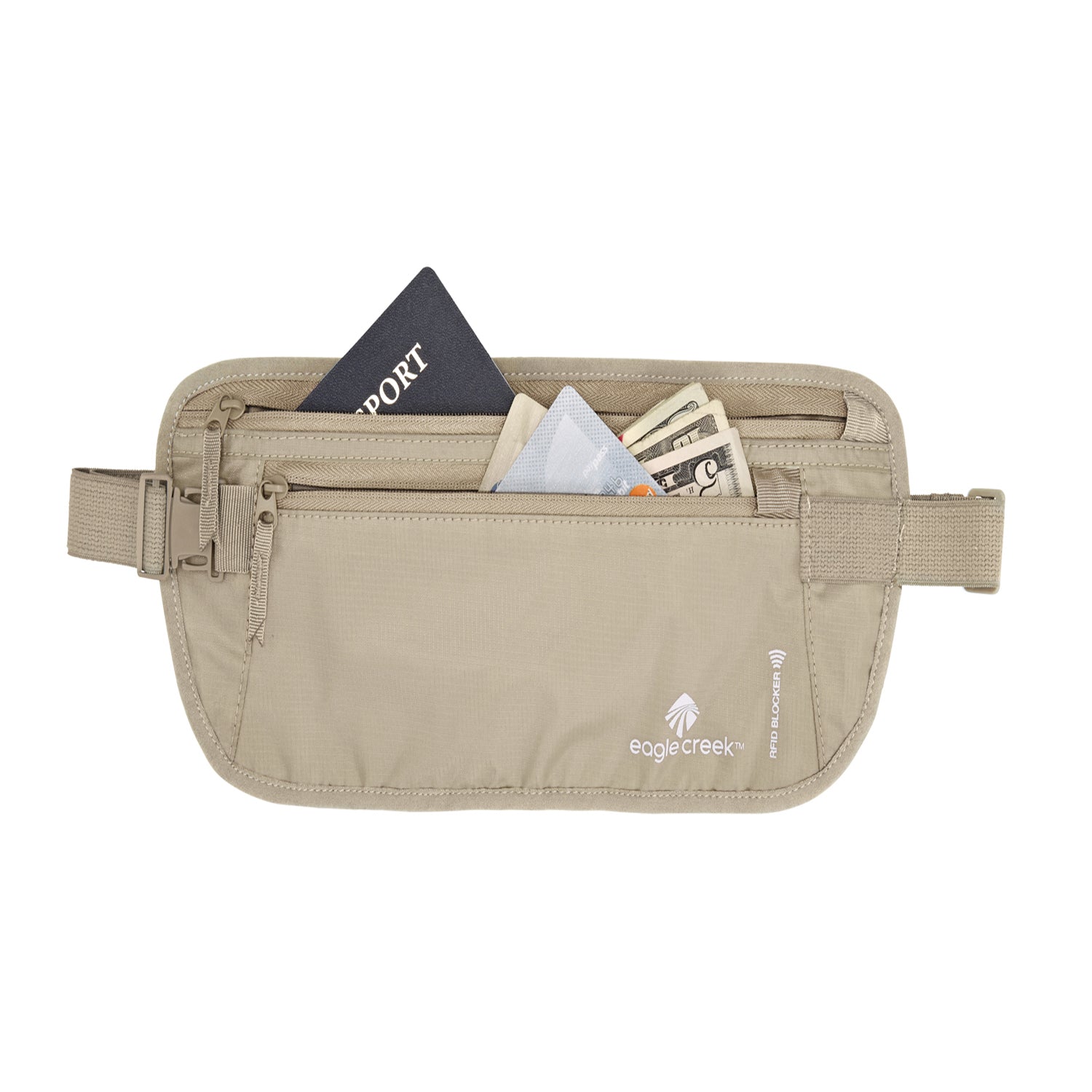 Eagle Creek RFID Blocker Money Belt Deluxe (Tan)