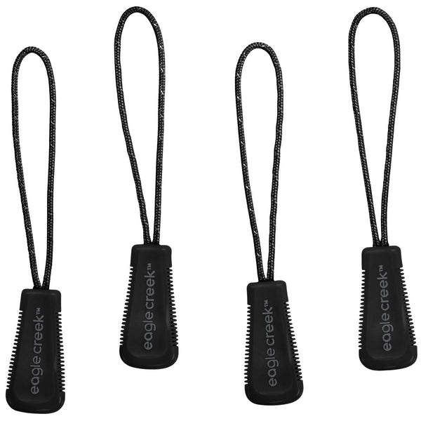 Eagle Creek Reflective Zipper Pull Set (Black)