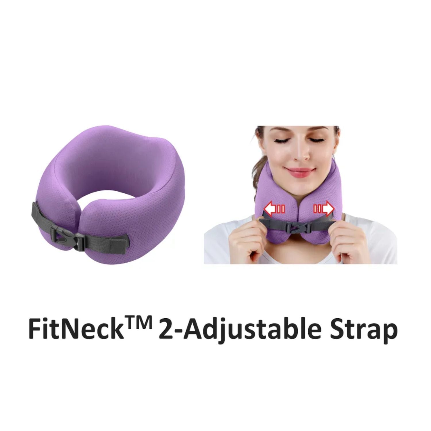 Easynap Foldable Pocket Travel Neck Pillow With Pouch Small - Lavender (Purple)